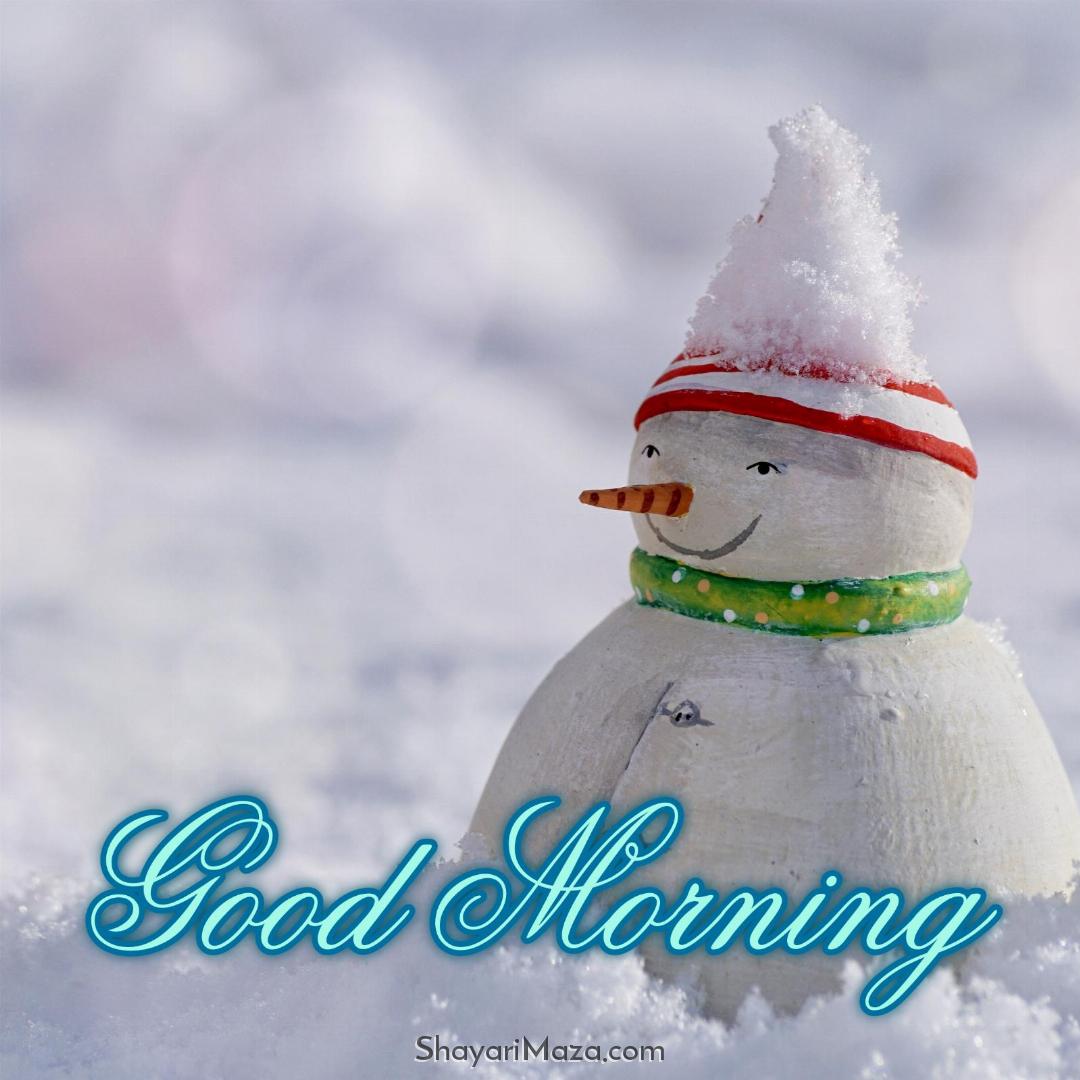 Good Morning Winter Snowman Images