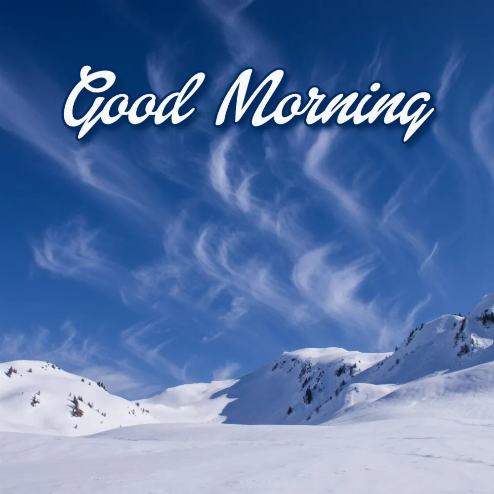 Snowy Good Morning Images