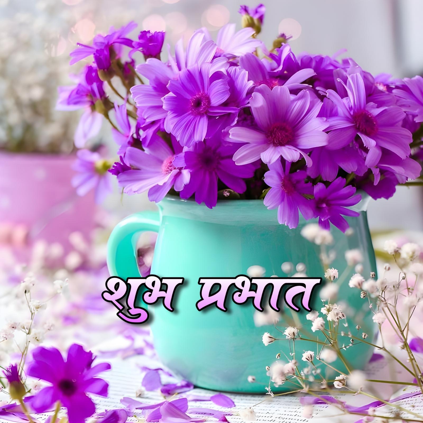 Shubh Prabhat Beautiful Flower Download