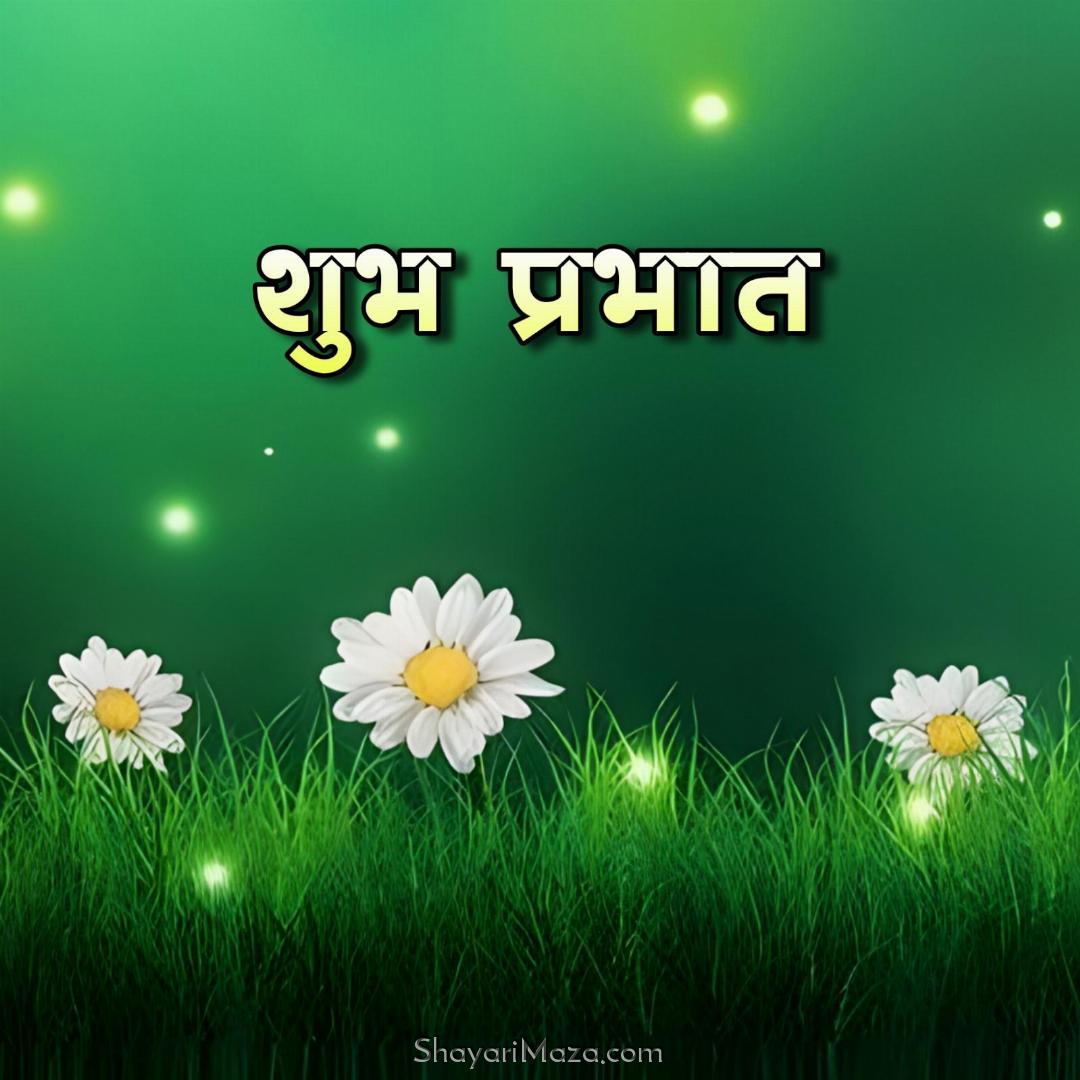Shubh Prabhat Flower Cards