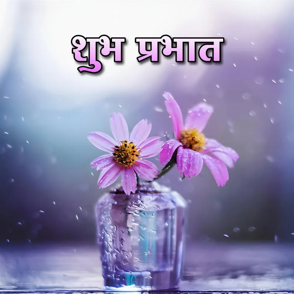 Shubh Prabhat Flower Wallpaper Download