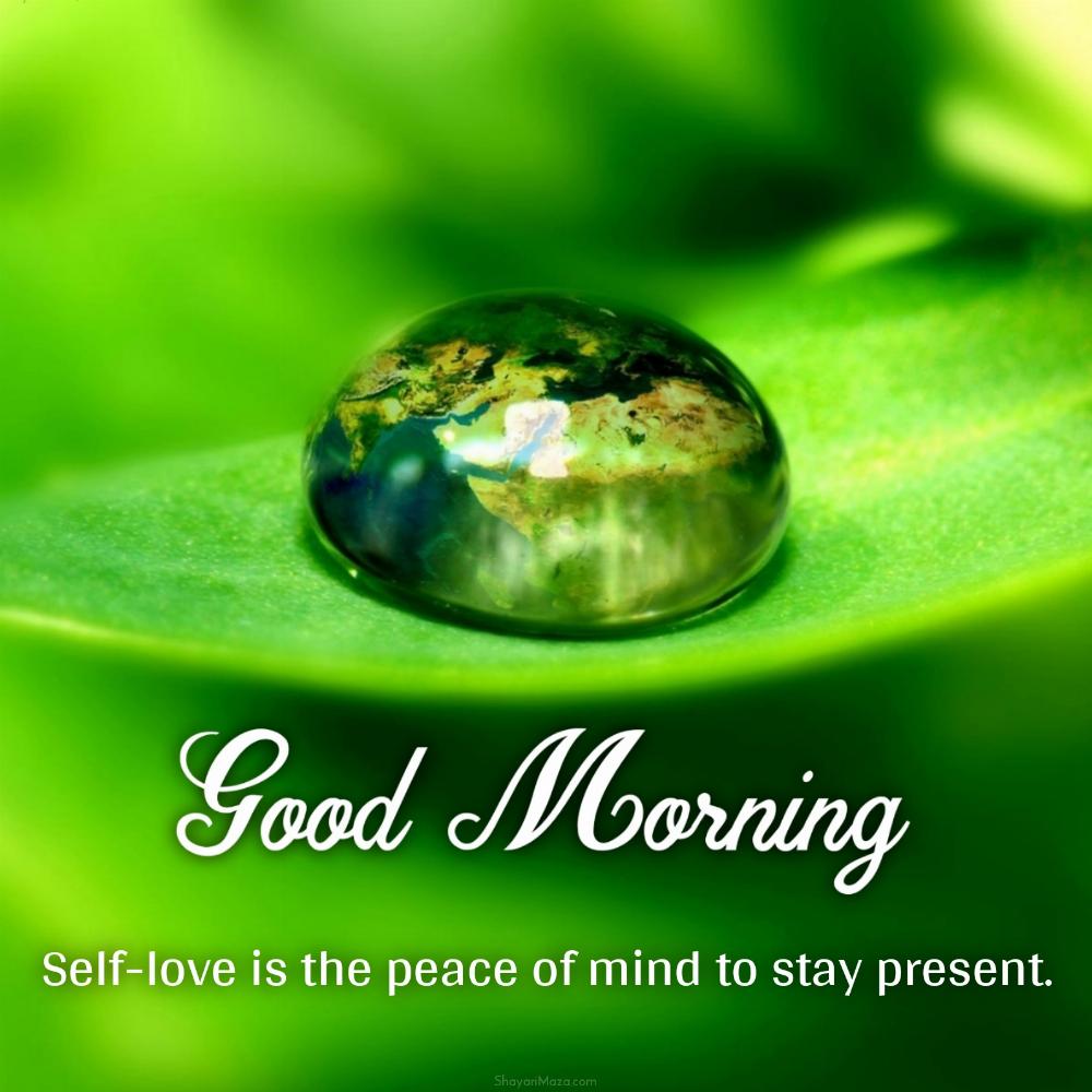 Self-love is the peace of mind to stay present