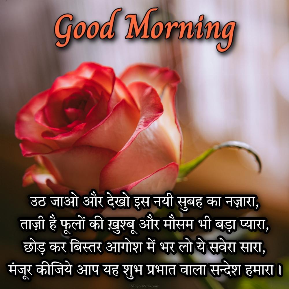 Facebook Hindi Good Morning Shayari Wallpaper Free Download - 2023 Status  and Shayari for 2023 WhatsApp and Facebook