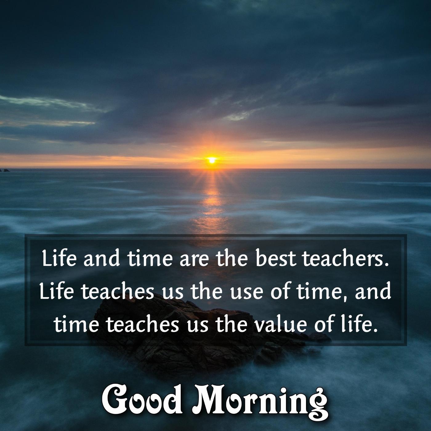 Life and time are the best teachers