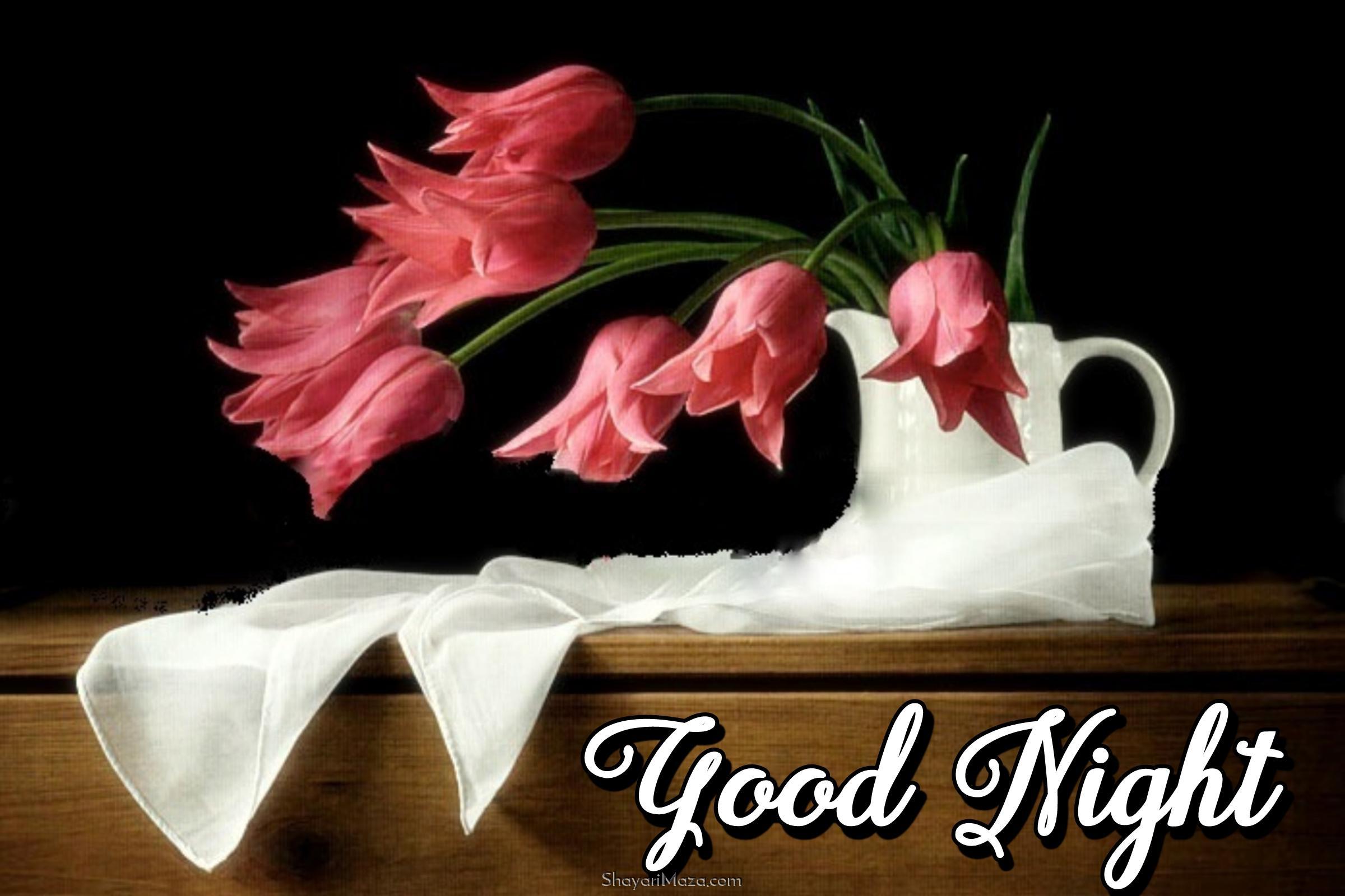 Latest Good Night Flower Images 2022 Hd