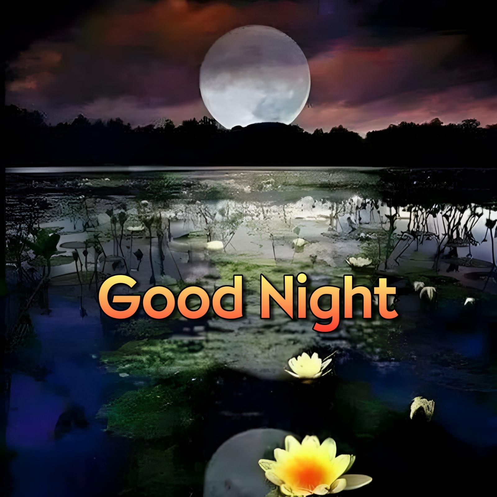Good Night Image Of Moon