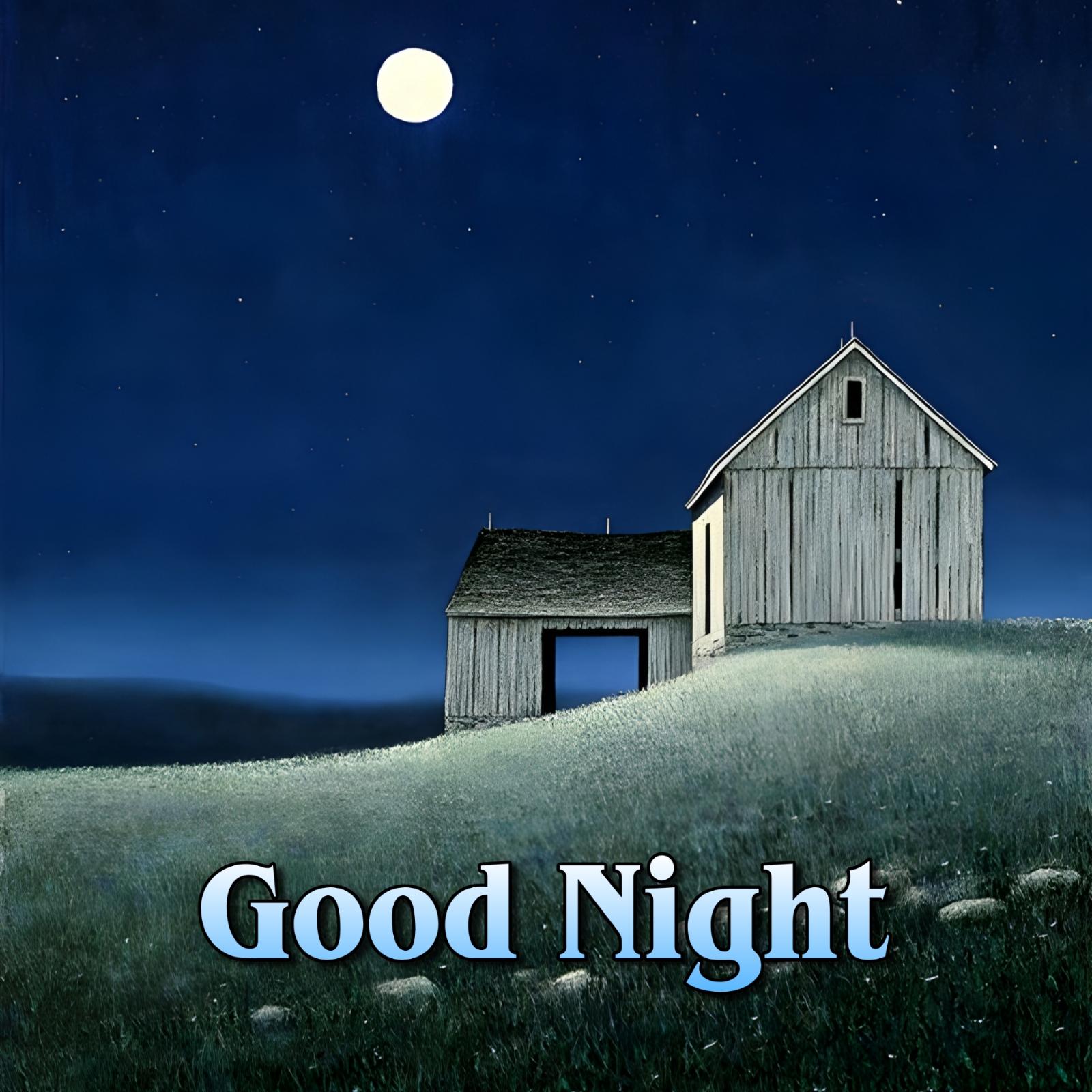 Good Night Moon Light Old House Images