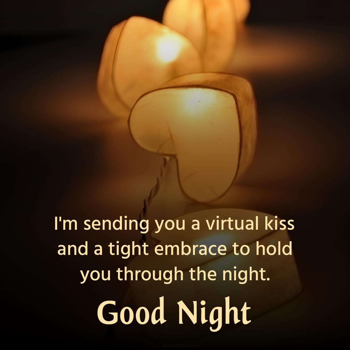 I'm sending you a virtual kiss and a tight embrace to hold you