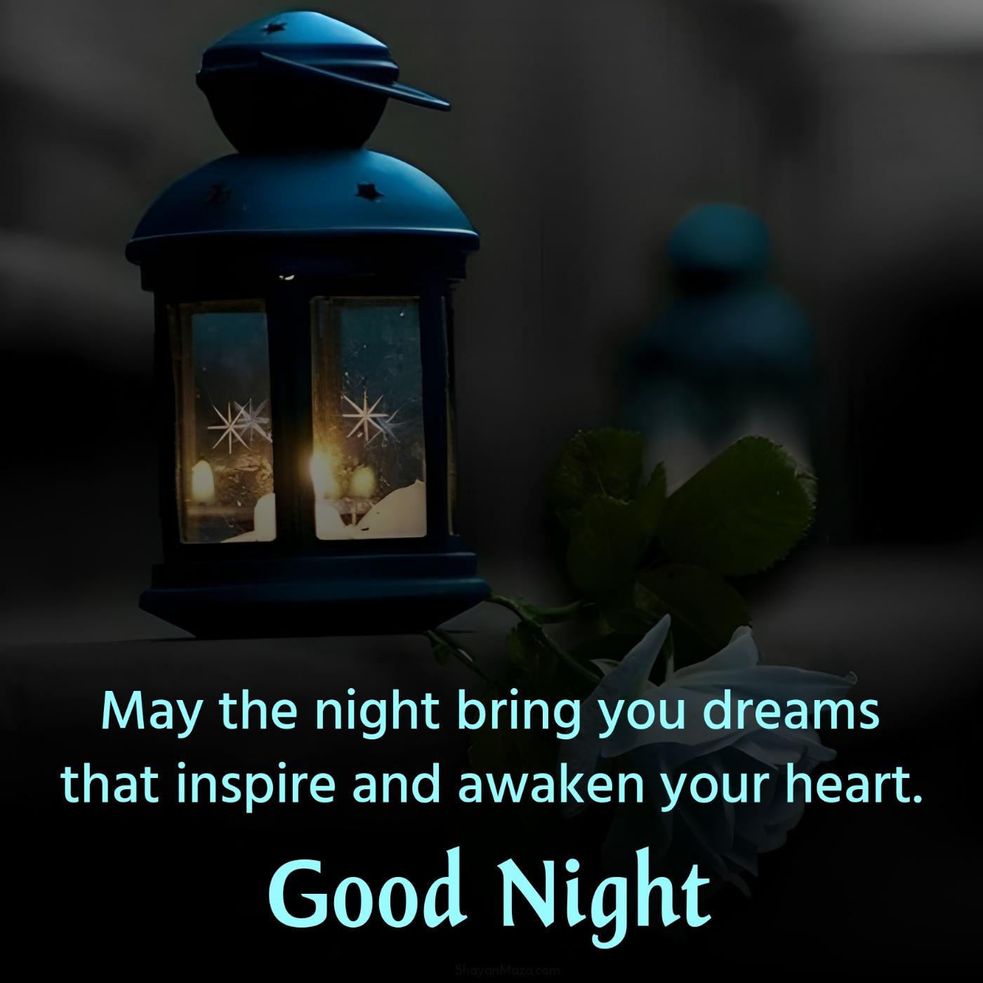 May the night bring you dreams that inspire