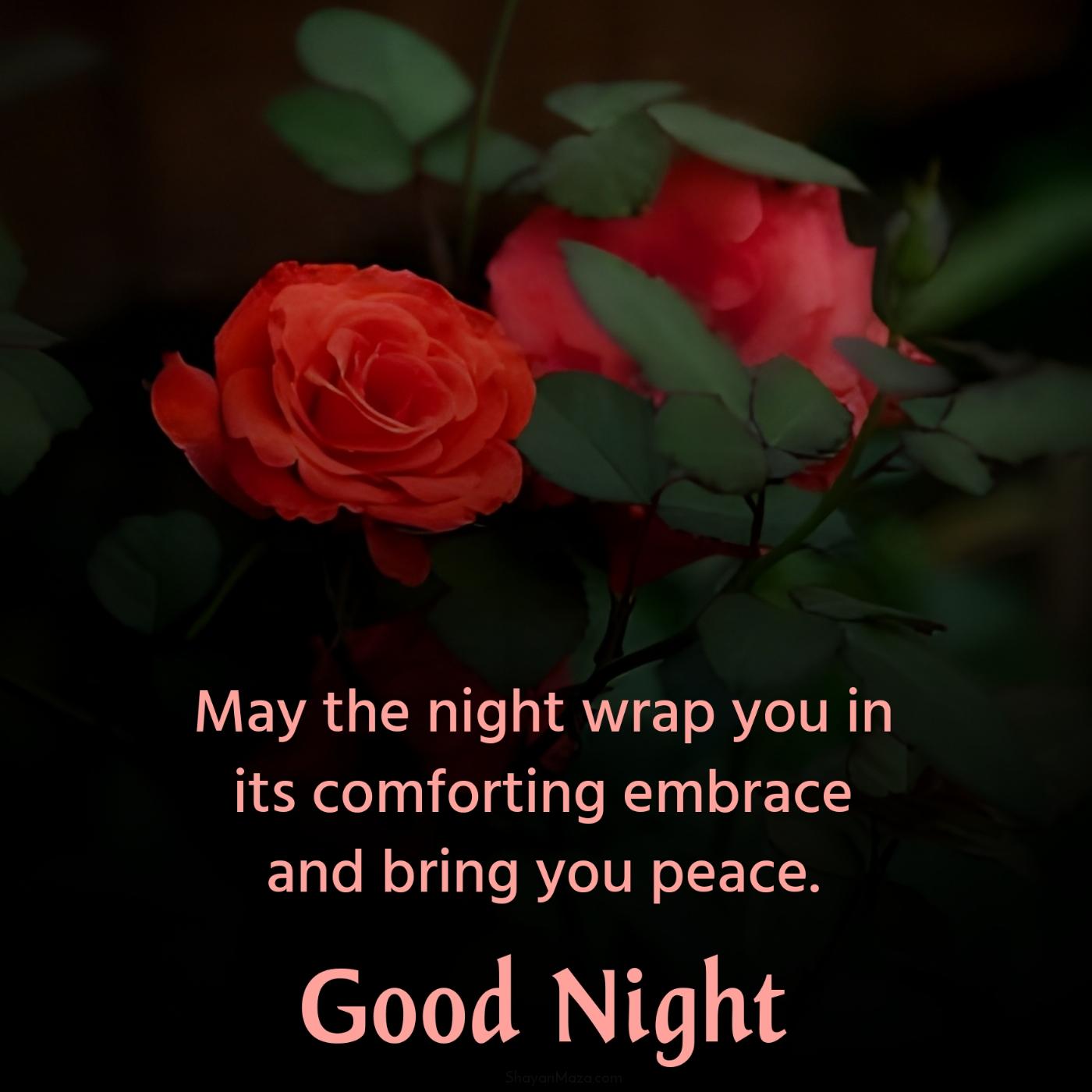 May the night wrap you in its comforting embrace