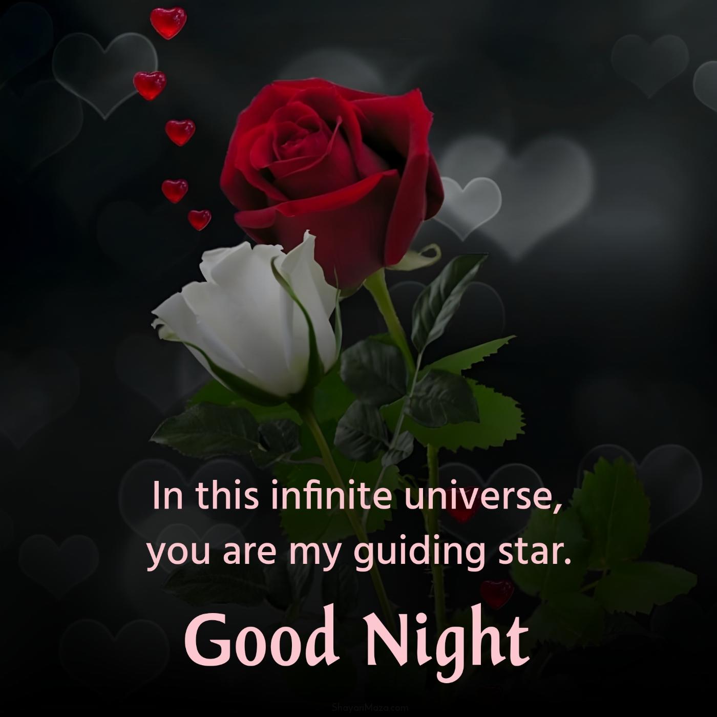 In this infinite universe you are my guiding star