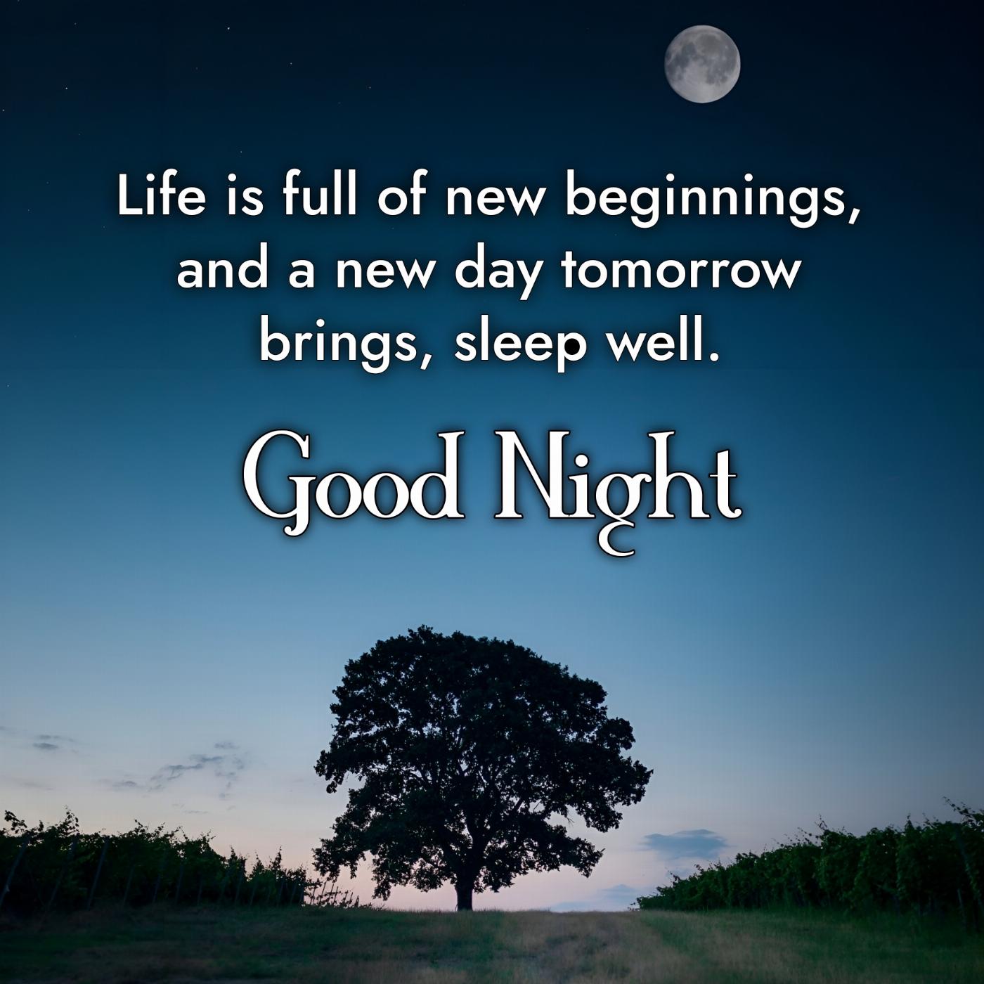 Life is full of new beginnings and a new day tomorrow brings