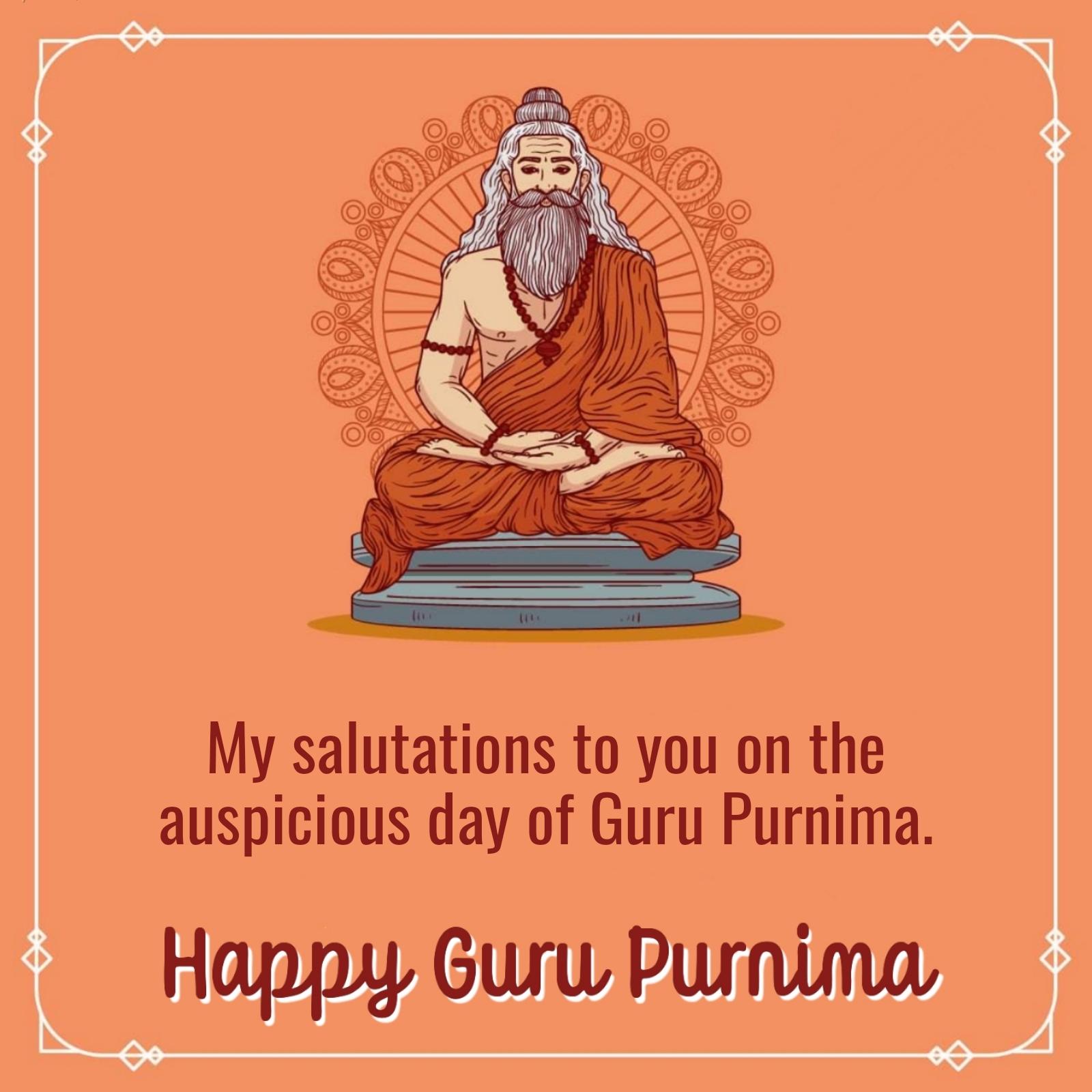 My salutations to you on the auspicious day of Guru Purnima - ShayariMaza
