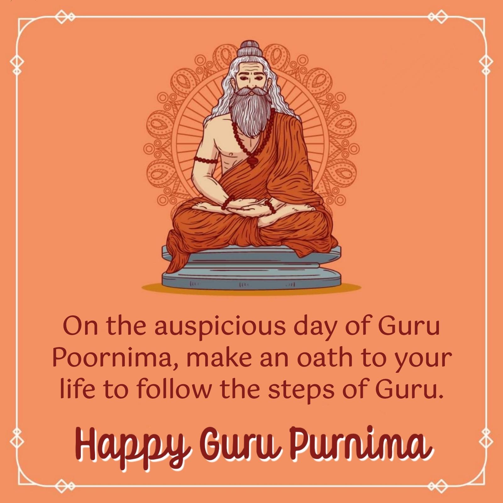 On the auspicious day of Guru Poornima make an oath