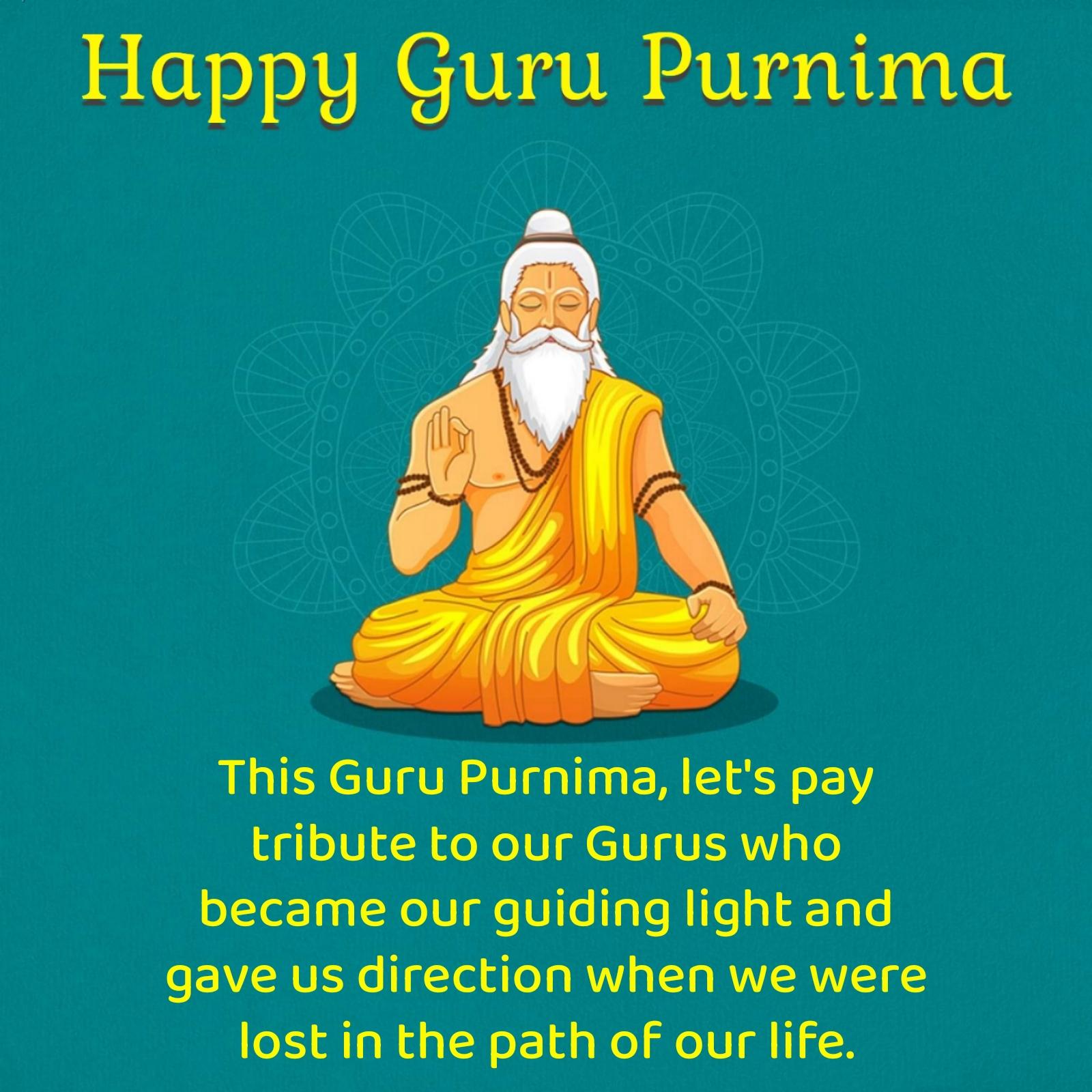 This Guru Purnima let's pay tribute to our Gurus