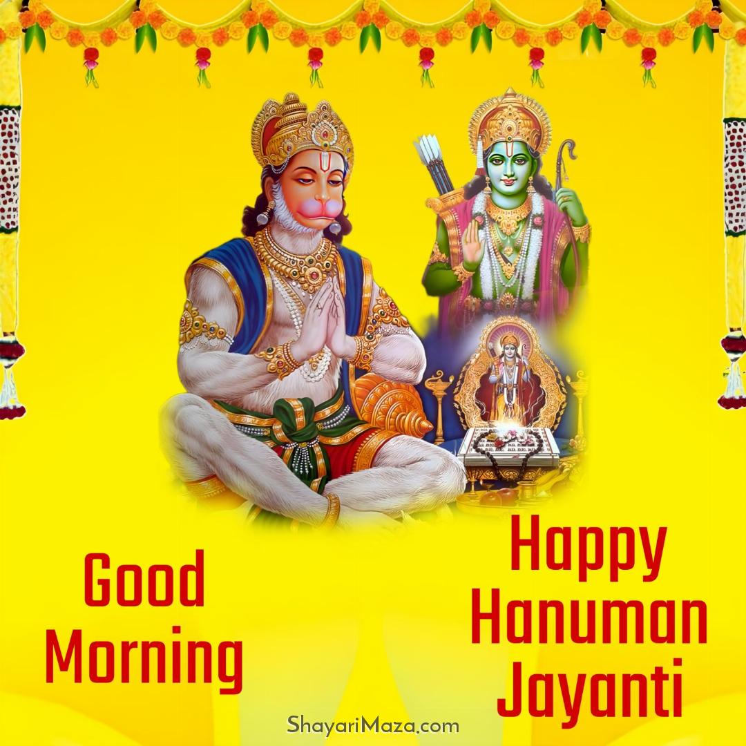 Good Morning Happy Hanuman Jayanti Images