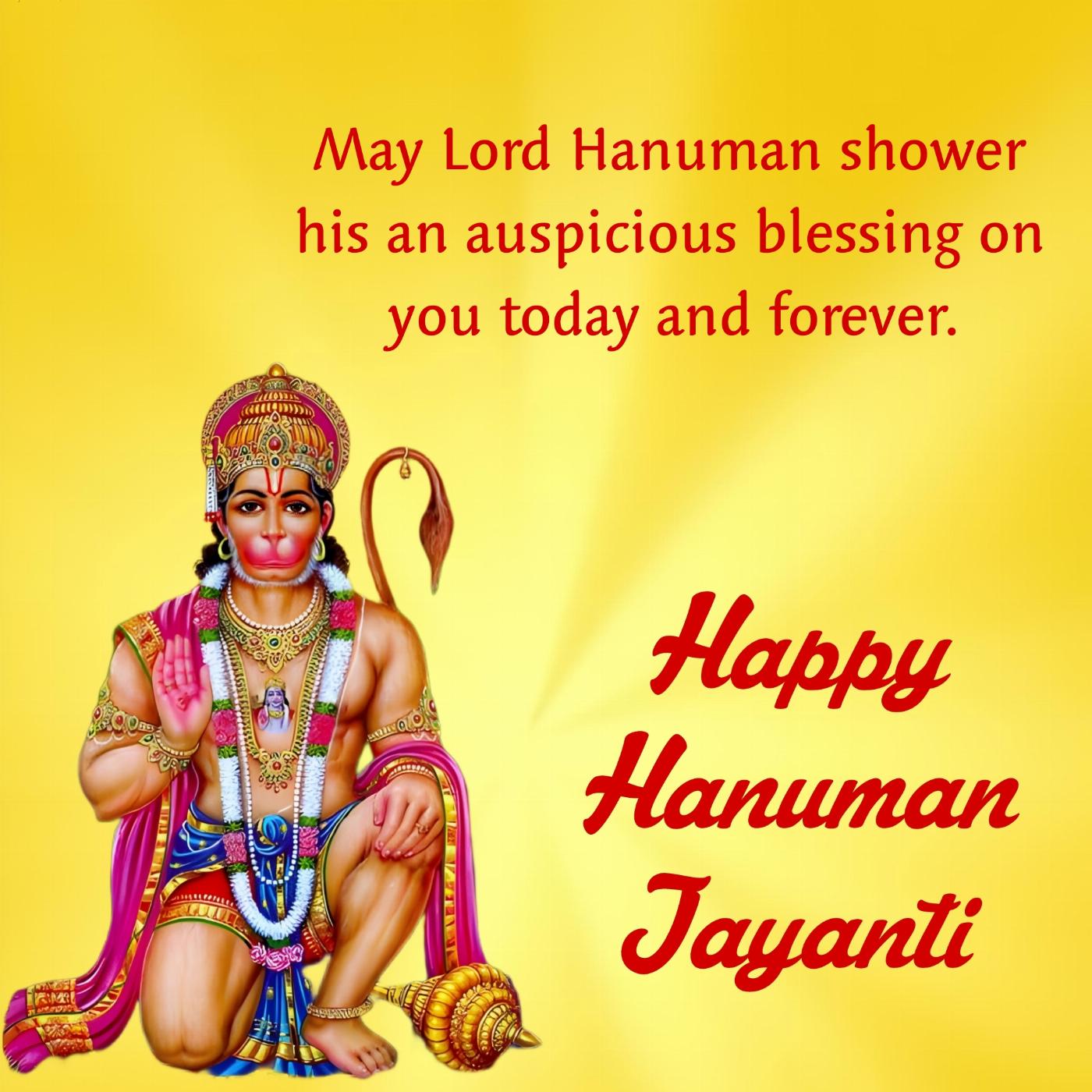 May Lord Hanuman shower is an auspicious blessing on you