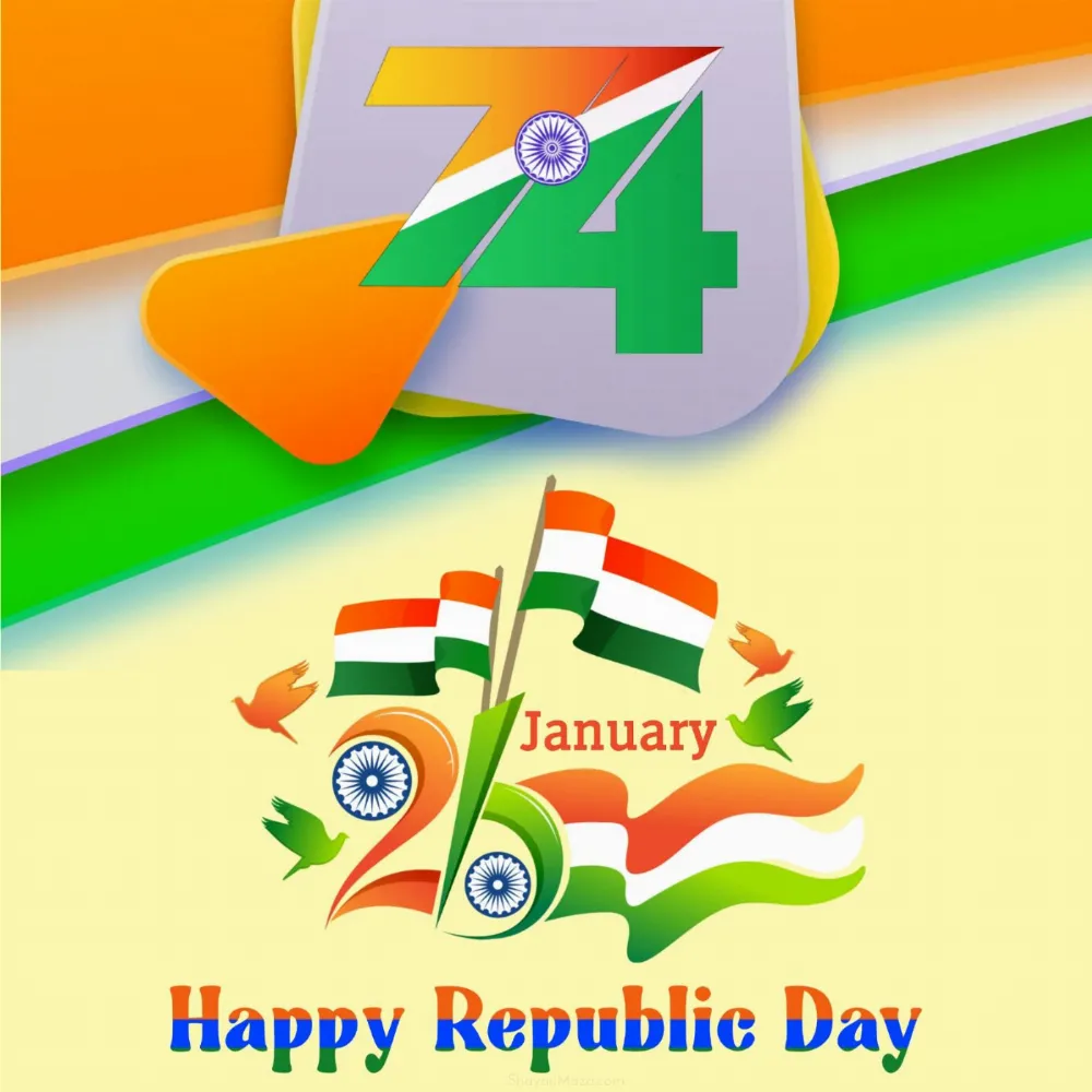 74th Happy Republic Day Images