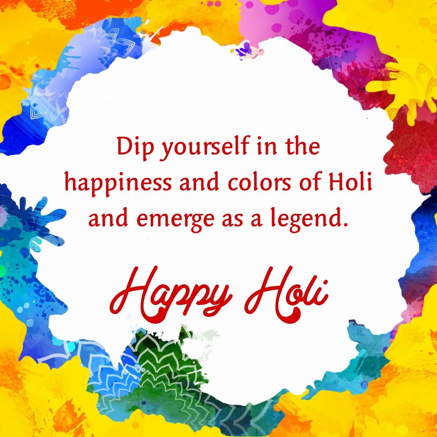 Dip yourself in the happiness and colors of Holi