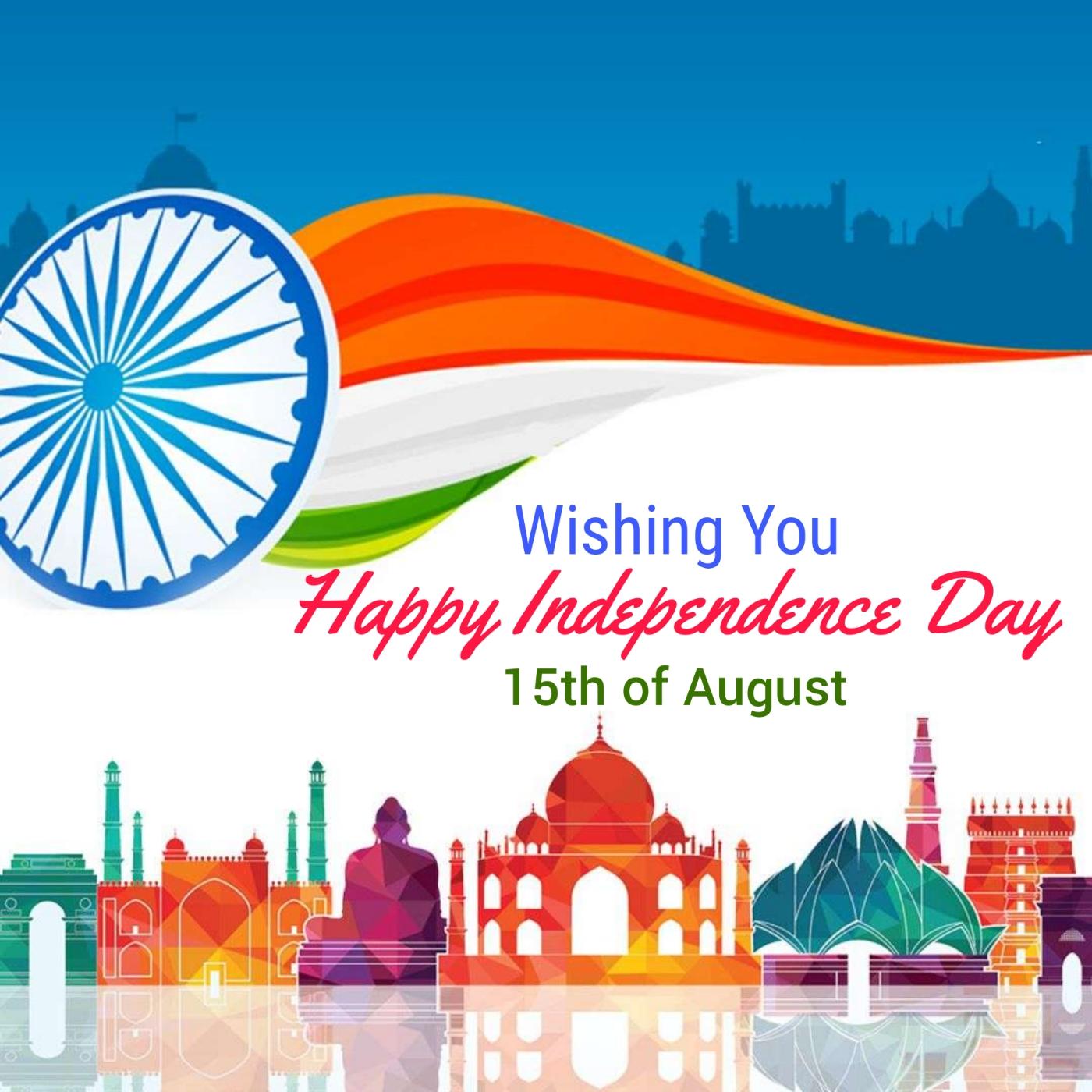 Wishing You Happy Independence Day 15th of August Images