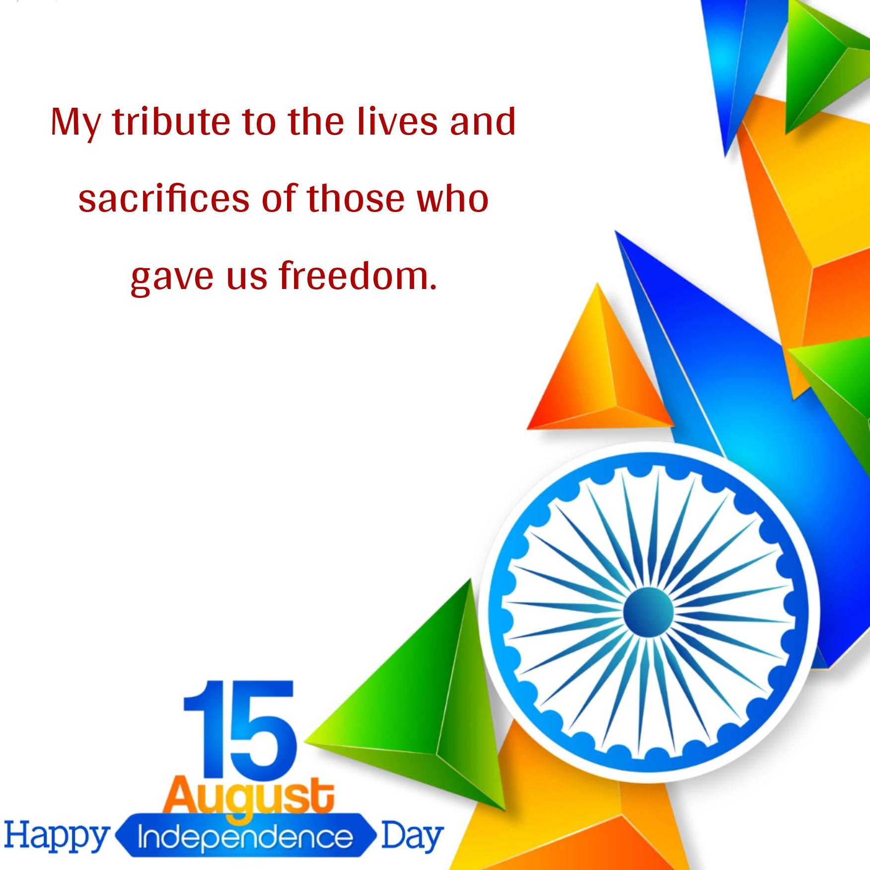 My tribute to the lives and sacrifices of those who gave us freedom