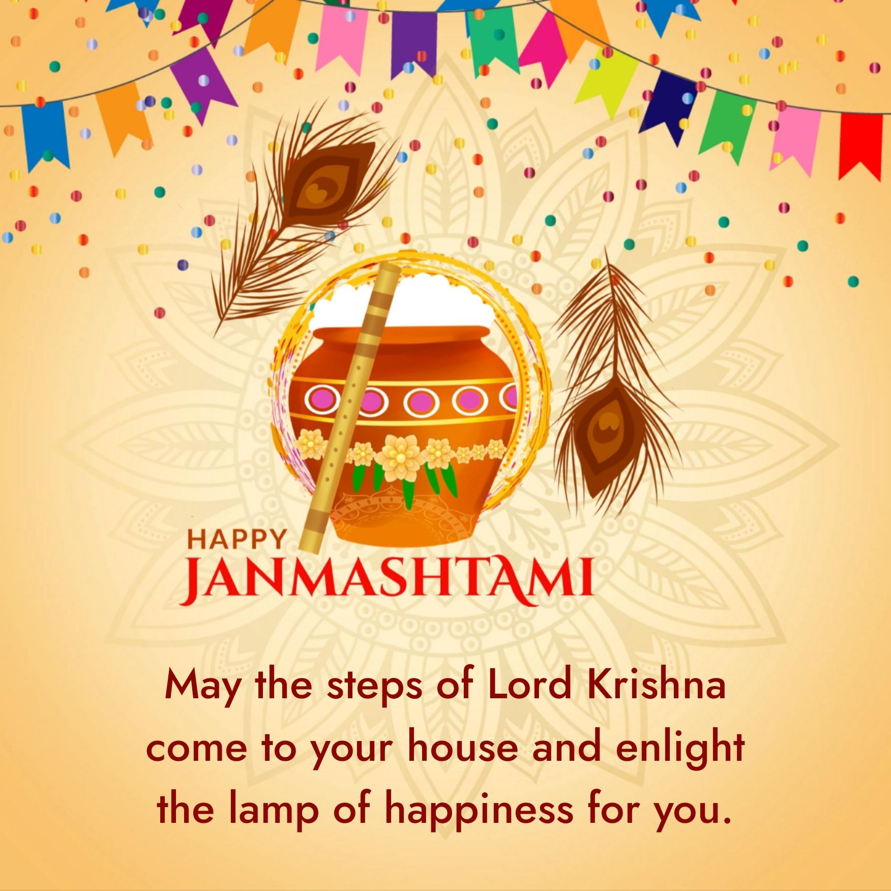 May the steps of Lord Krishna come to your house