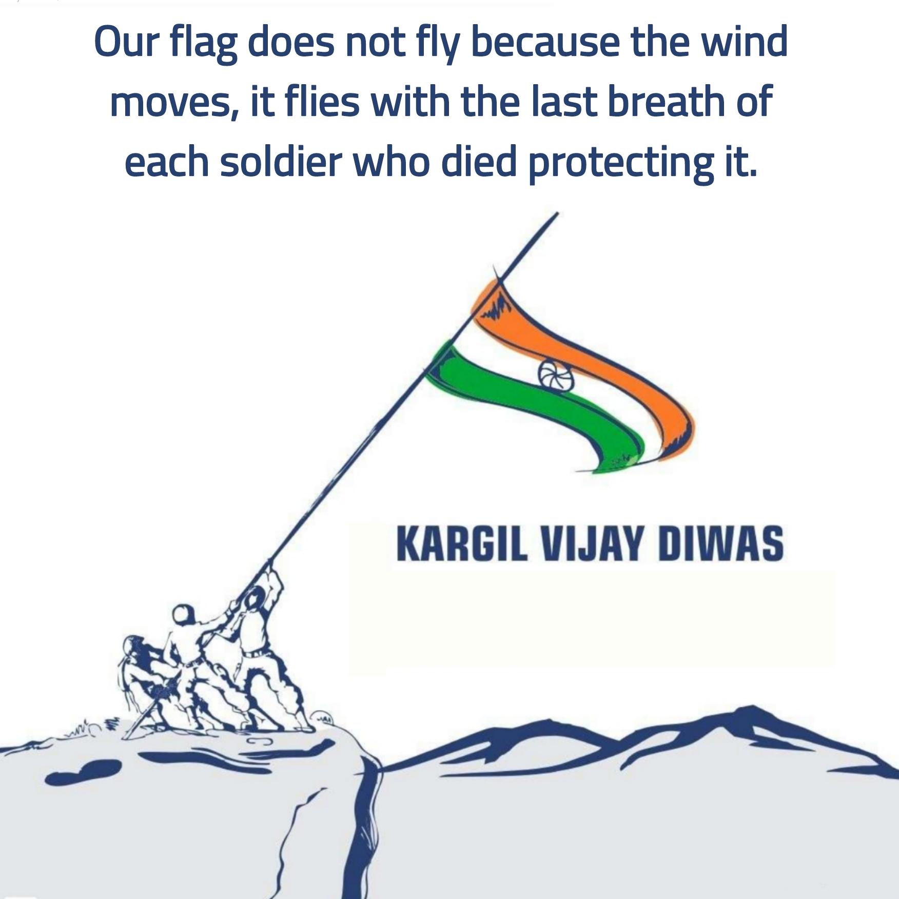 Our flag does not fly because the wind moves