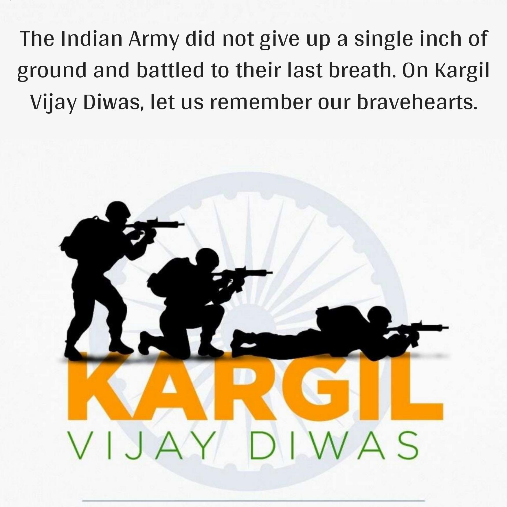 The Indian Army did not give up a single inch of ground
