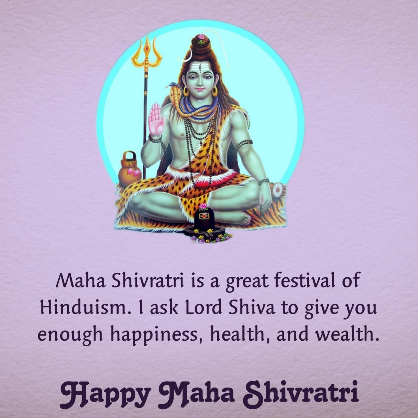 Maha Shivratri is a great festival of Hinduism