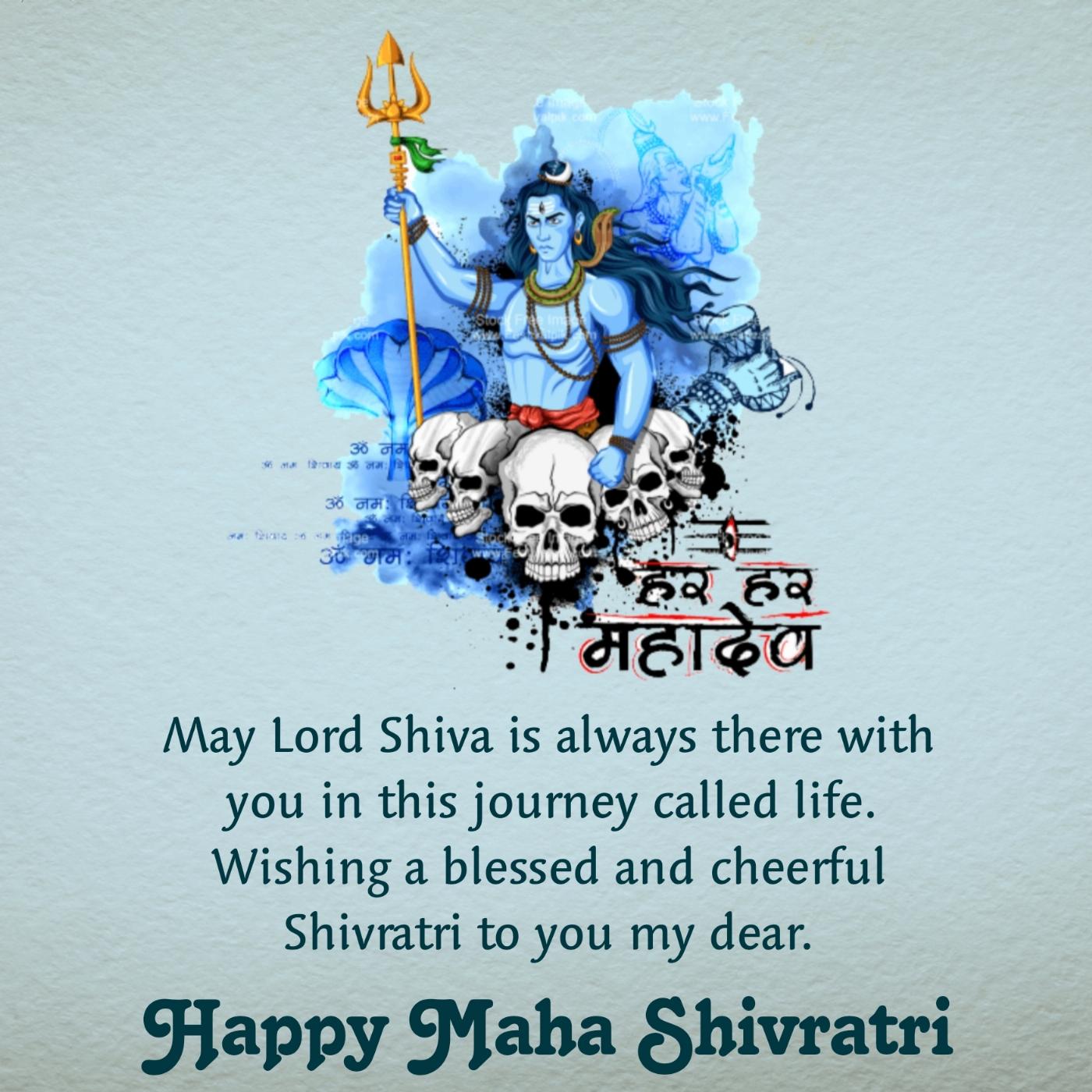 May Lord Shiva is always there with you in this journey called life