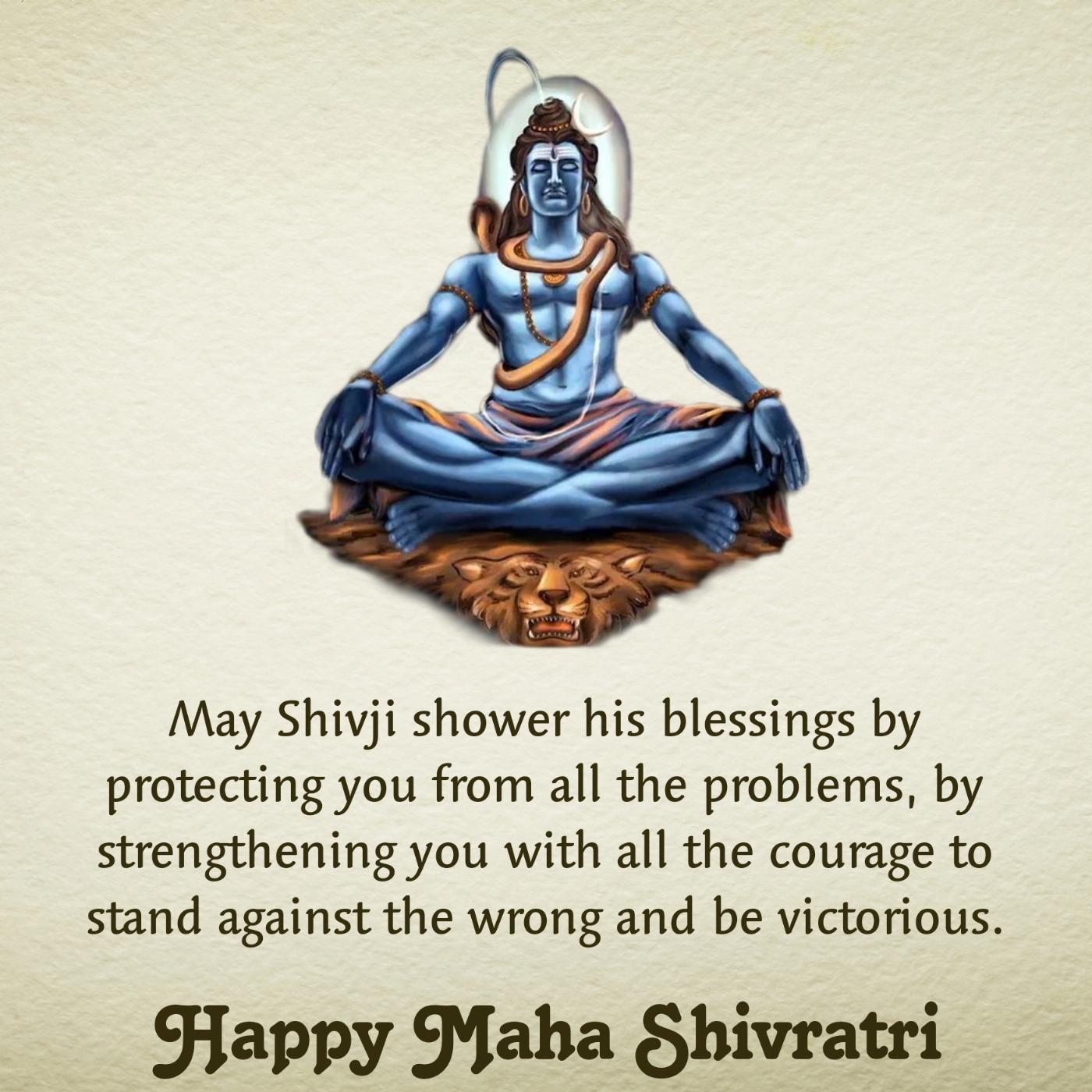 May Shivji shower his blessings by protecting you from all the problems