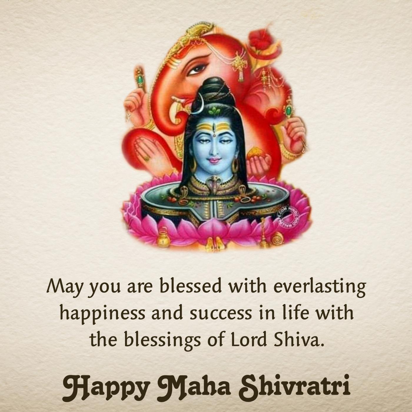May you are blessed with everlasting happiness and success in life