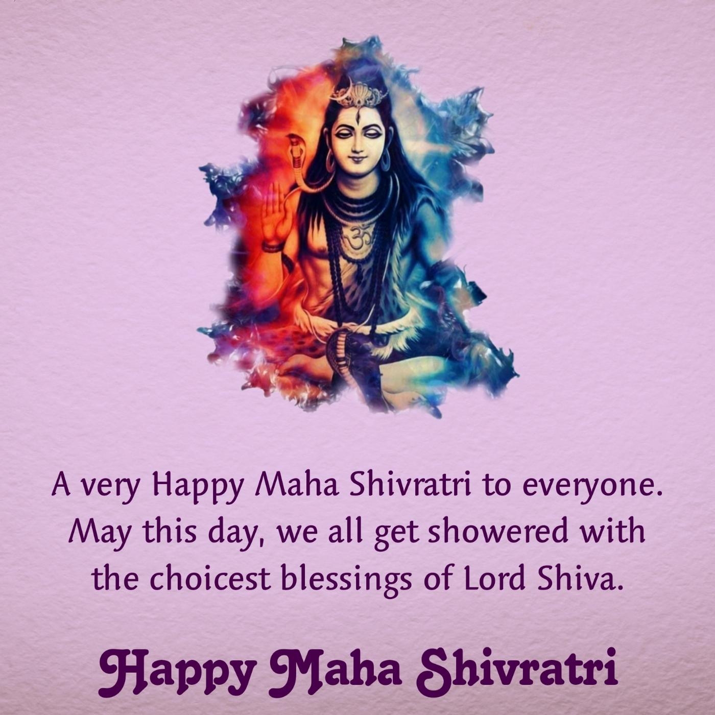 A very Happy Maha Shivratri to everyone