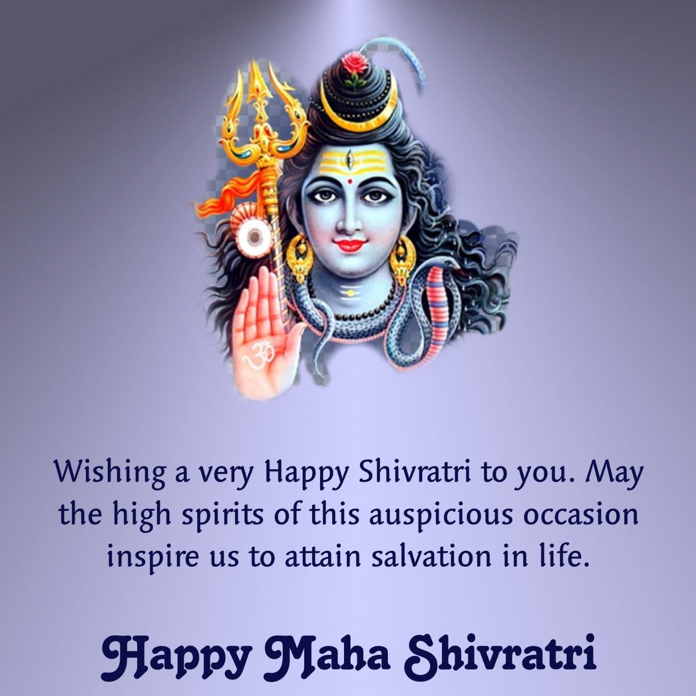 Wishing a very Happy Shivratri to you