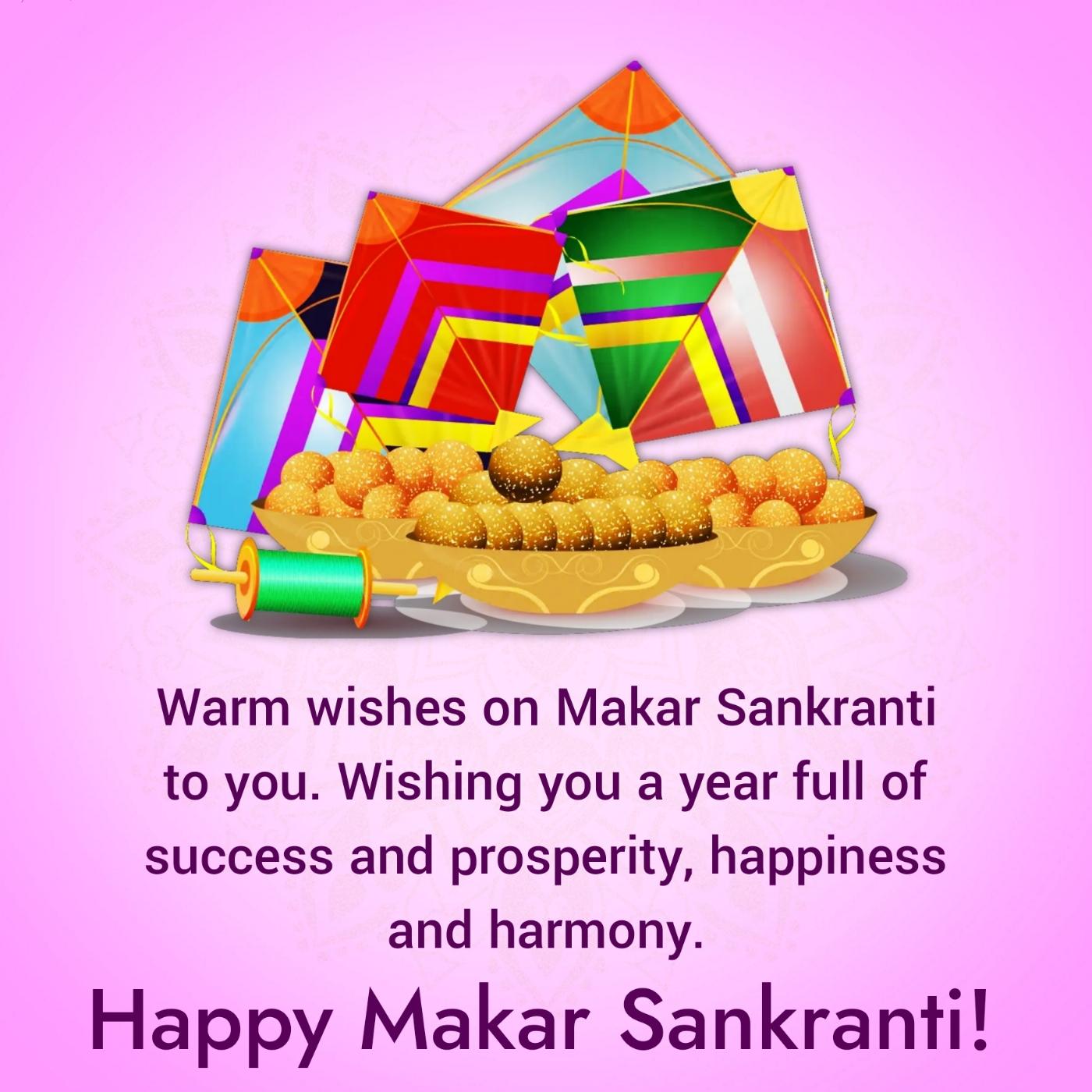 Warm wishes on Makar Sankranti to you