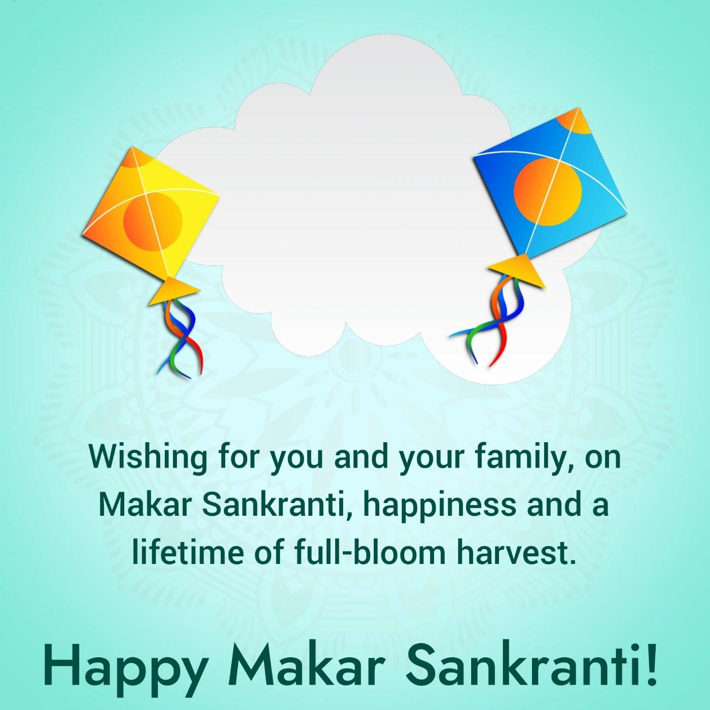 Wishing for you and your family on Makar Sankranti