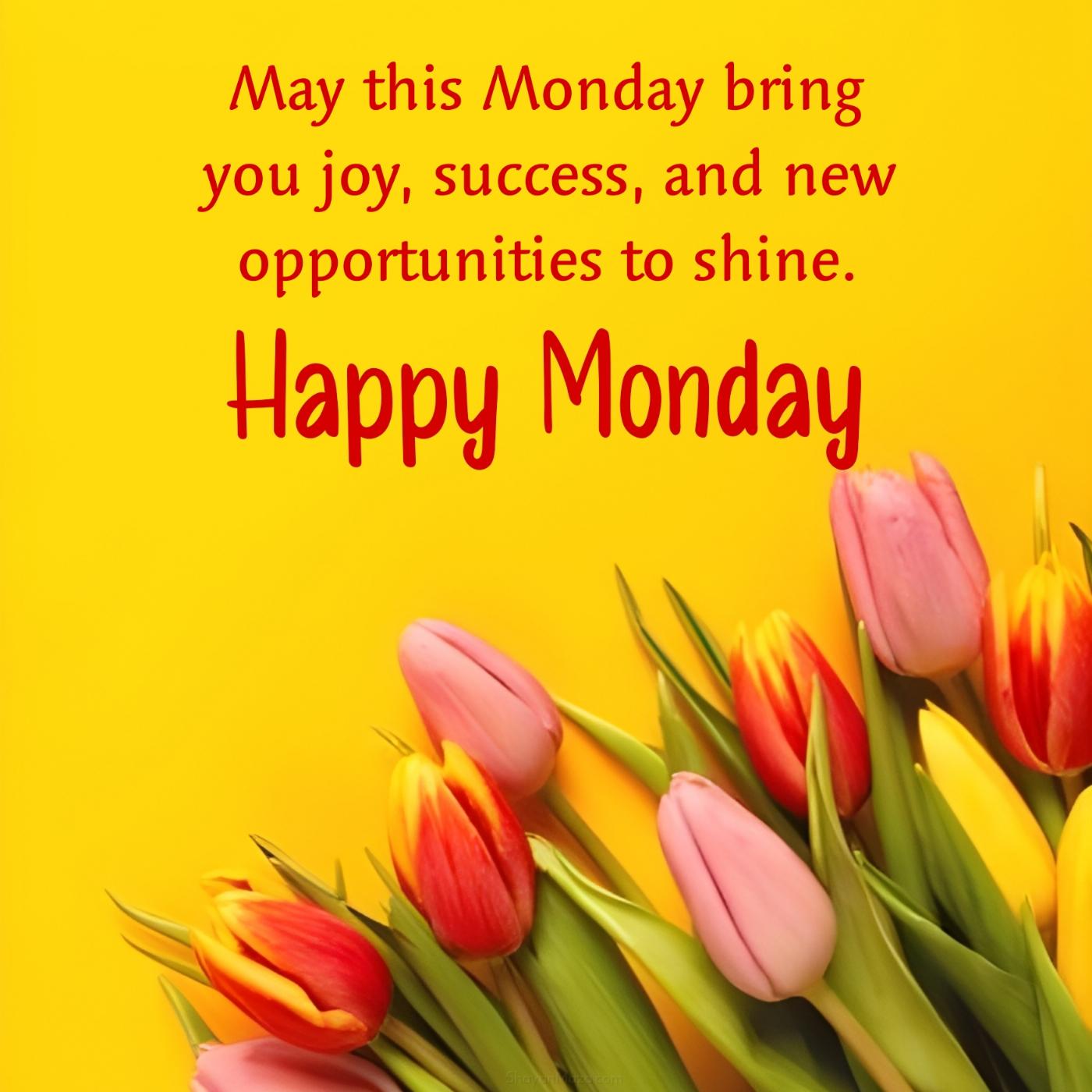 May this Monday bring you joy success and new opportunities