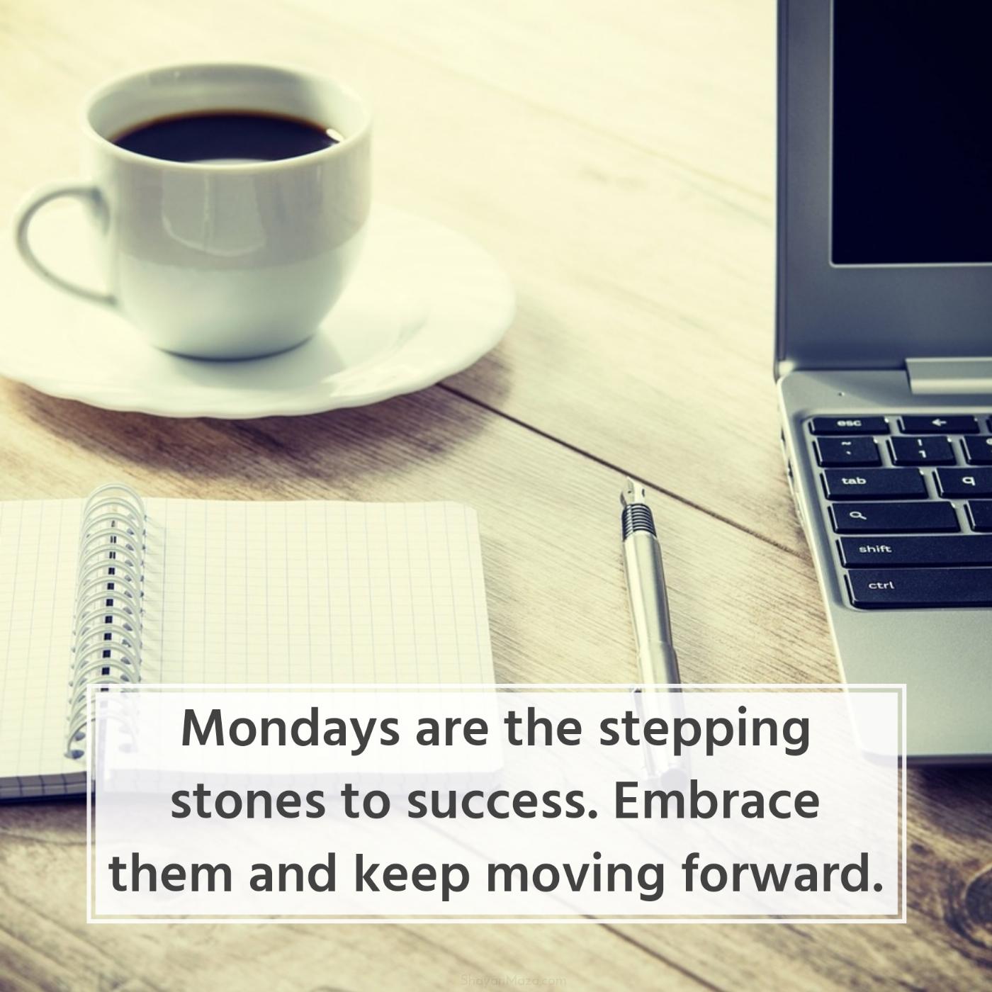 Mondays are the stepping stones to success