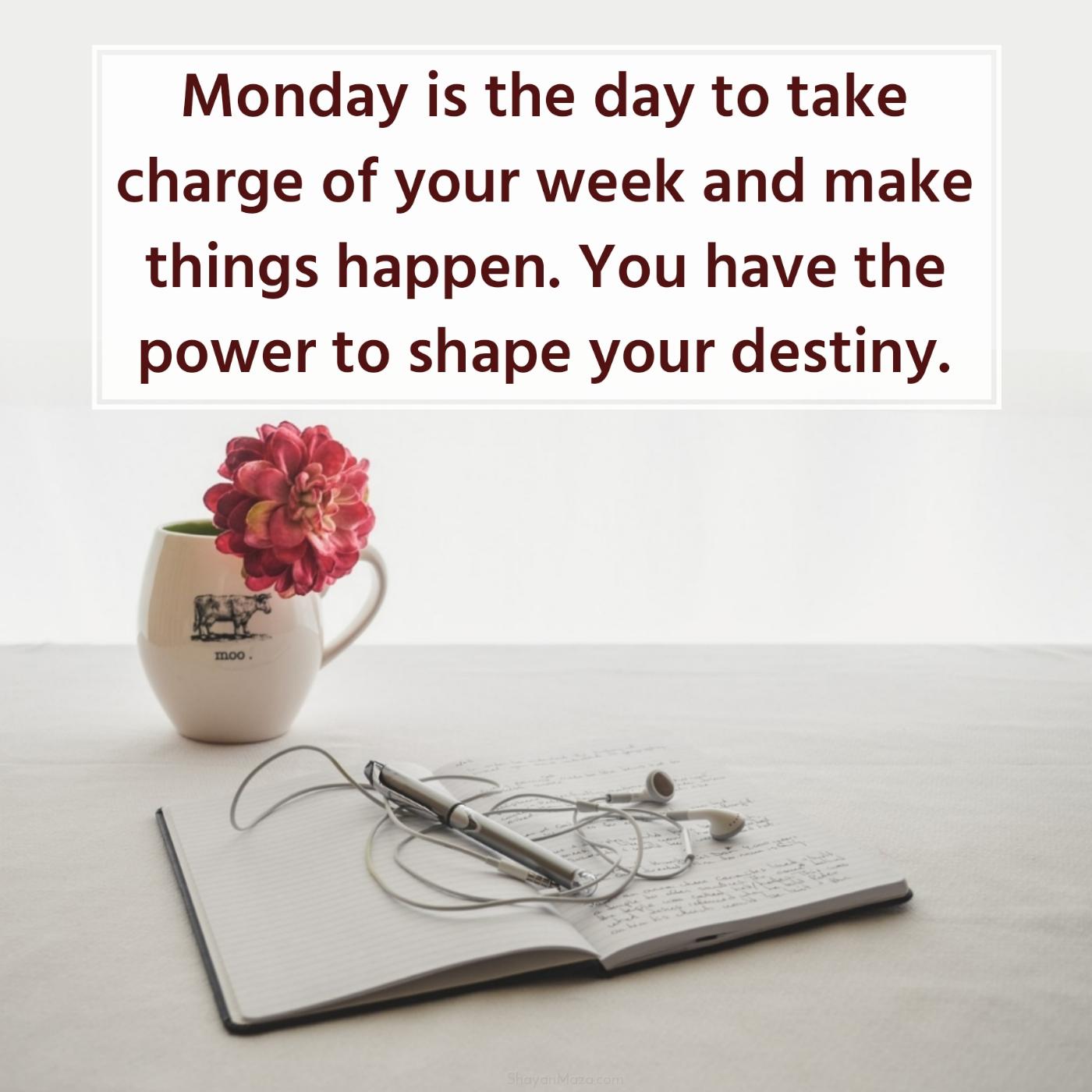 Monday is the day to take charge of your week