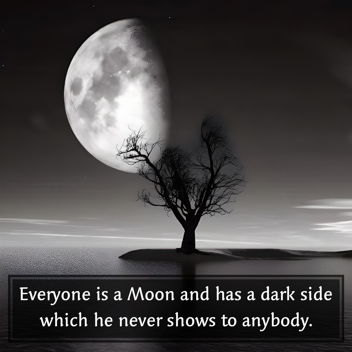 Everyone is a Moon and has a dark side
