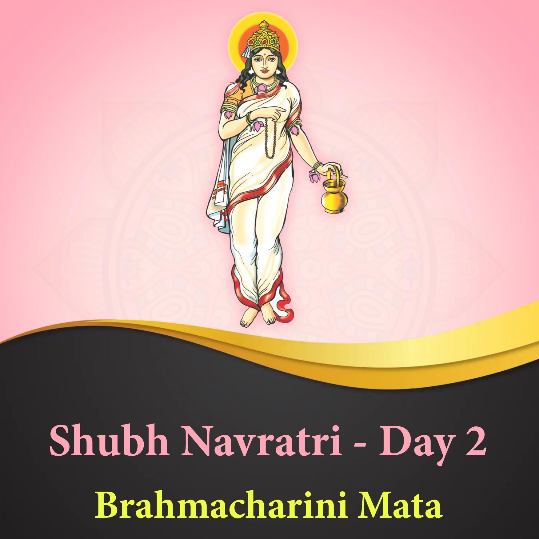 Shubh Navratri Day 2 Brahmacharini Mata Images