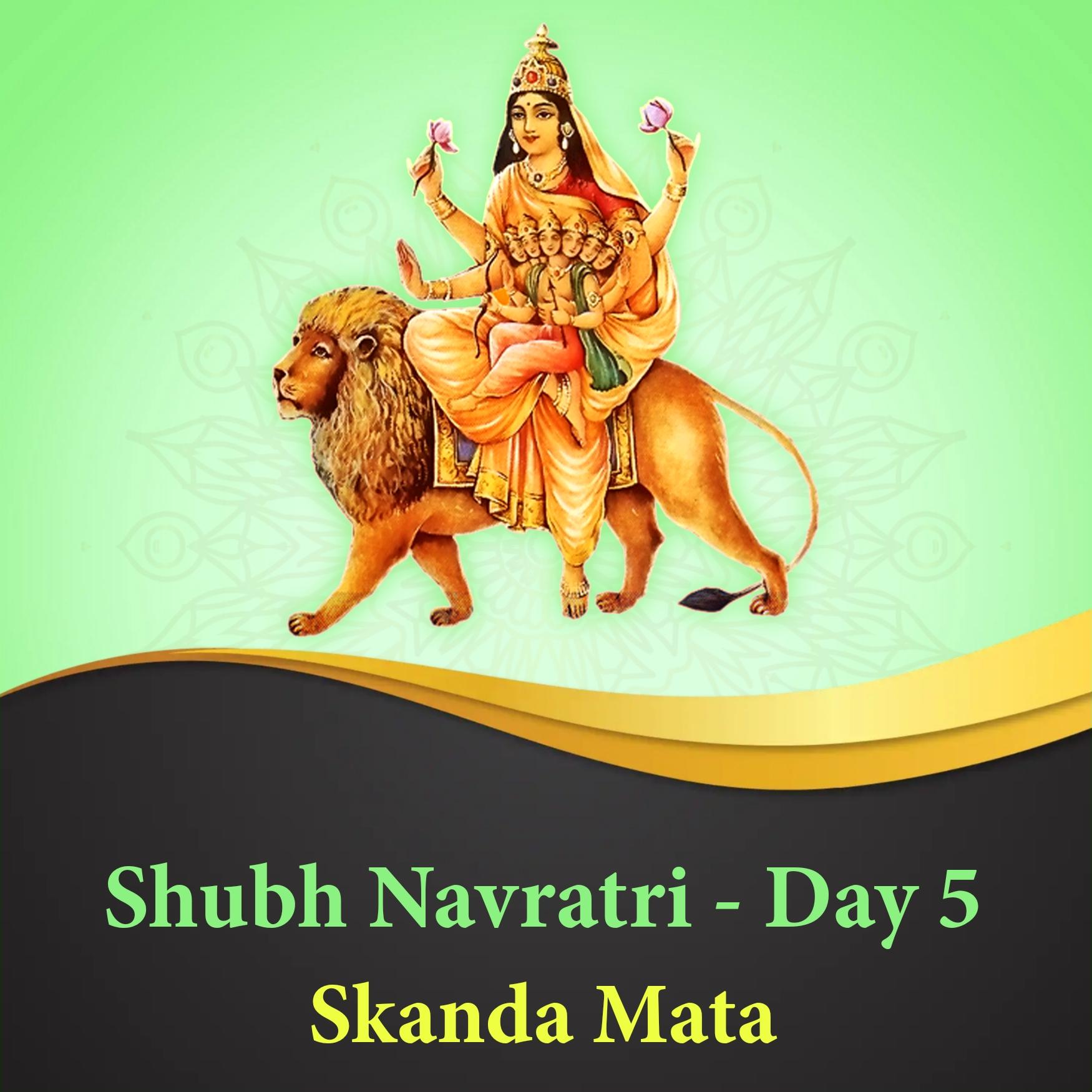 Shubh Navratri Day 5 Skanda Mata Images