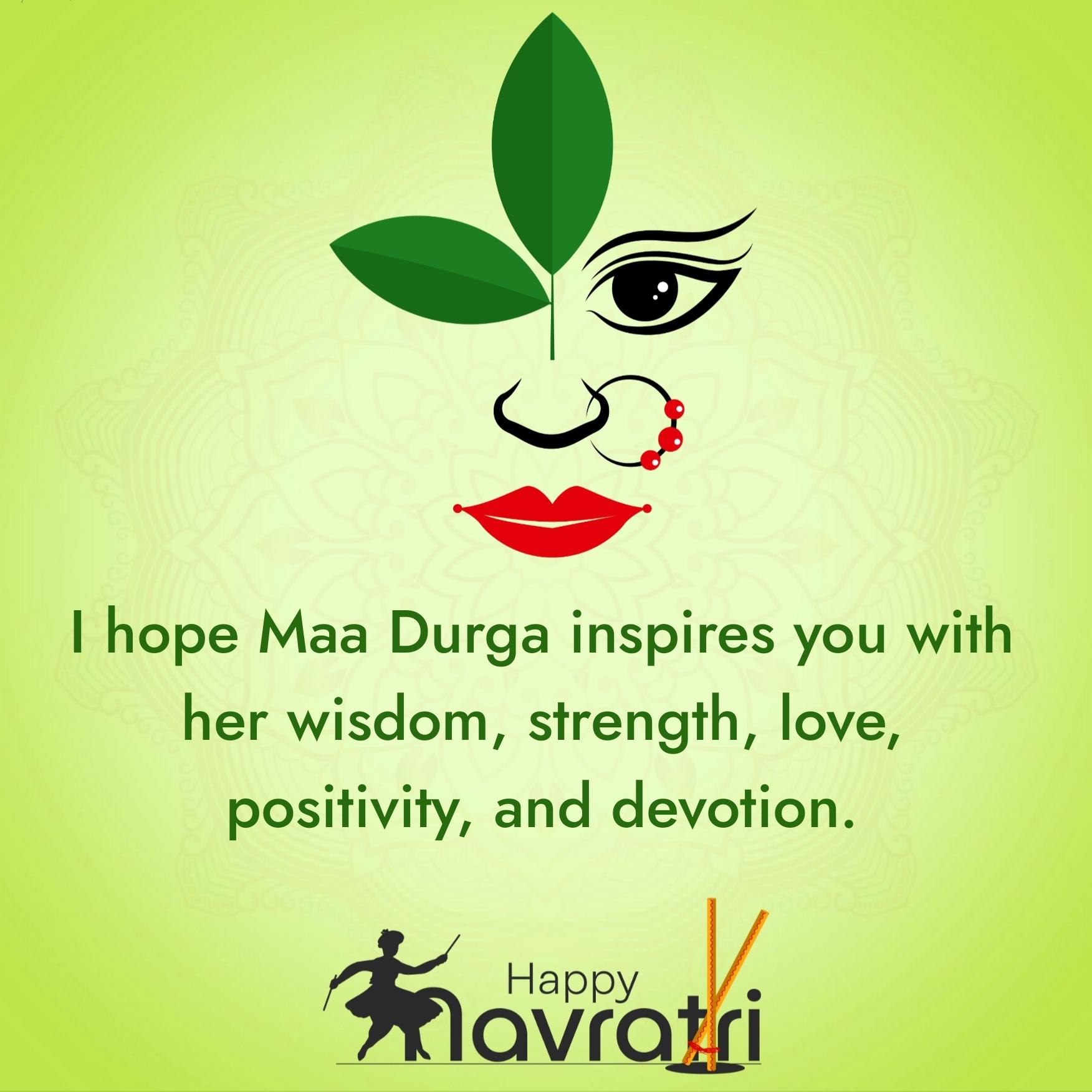 I hope Maa Durga inspires you with her wisdom