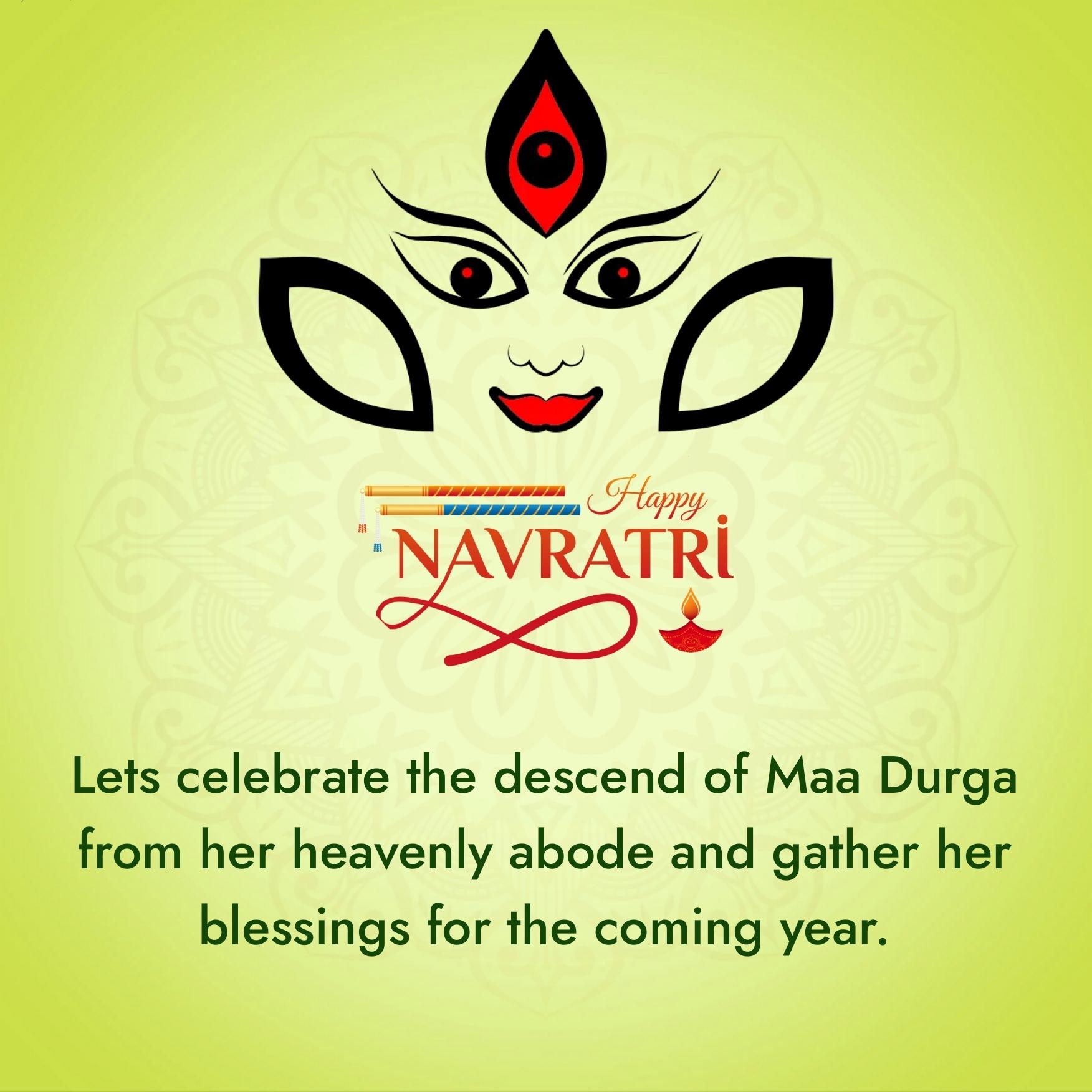 Lets celebrate the descend of Maa Durga from her heavenly abode