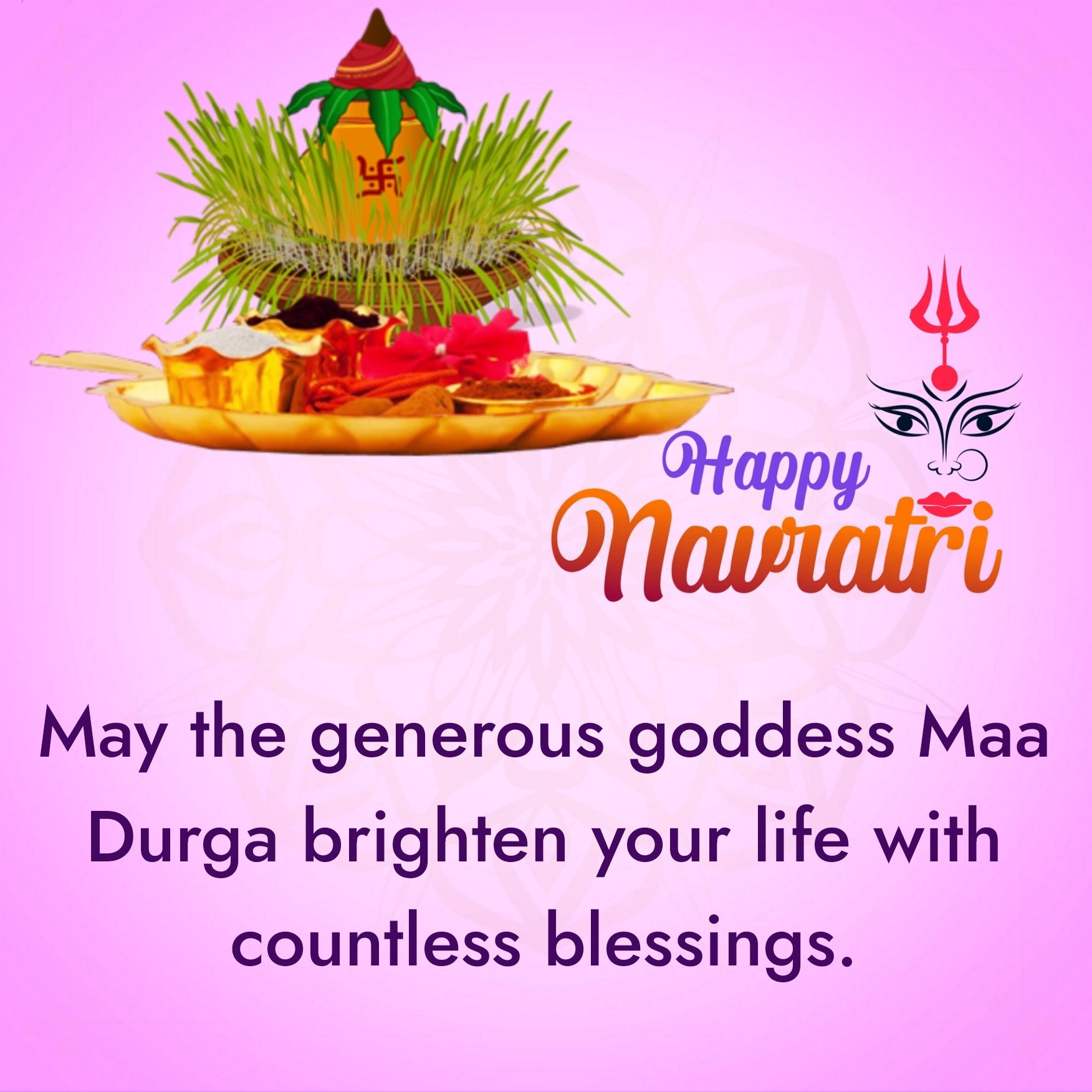 May the generous goddess Maa Durga brighten your life