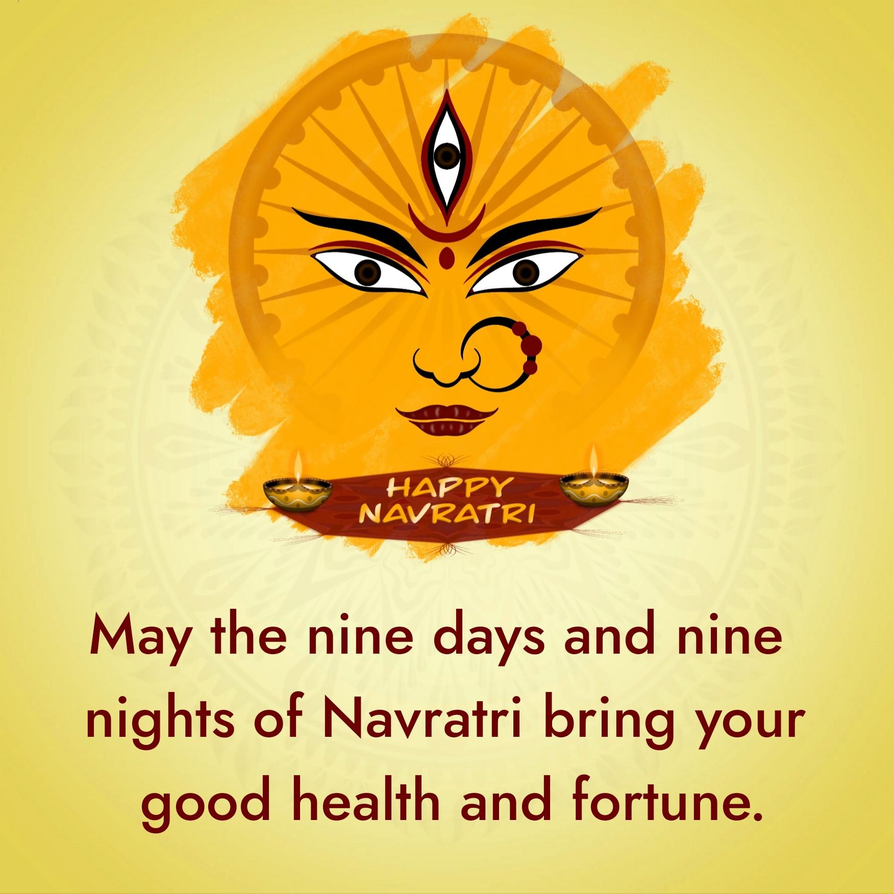 May the nine days and nine nights of Navratri