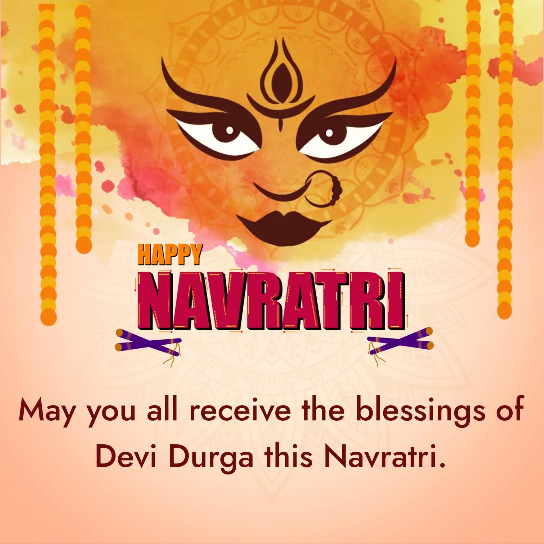 May you all receive the blessings of Devi Durga this Navratri