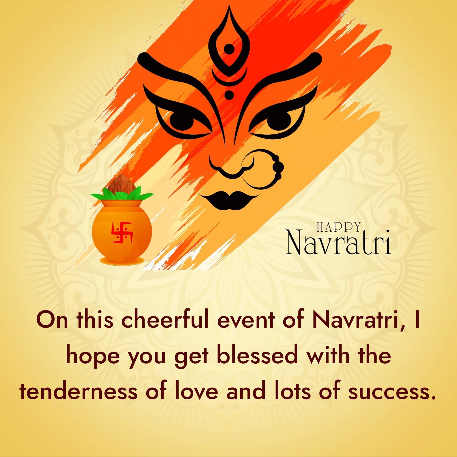 On this cheerful event of Navratri I hope you get blessed