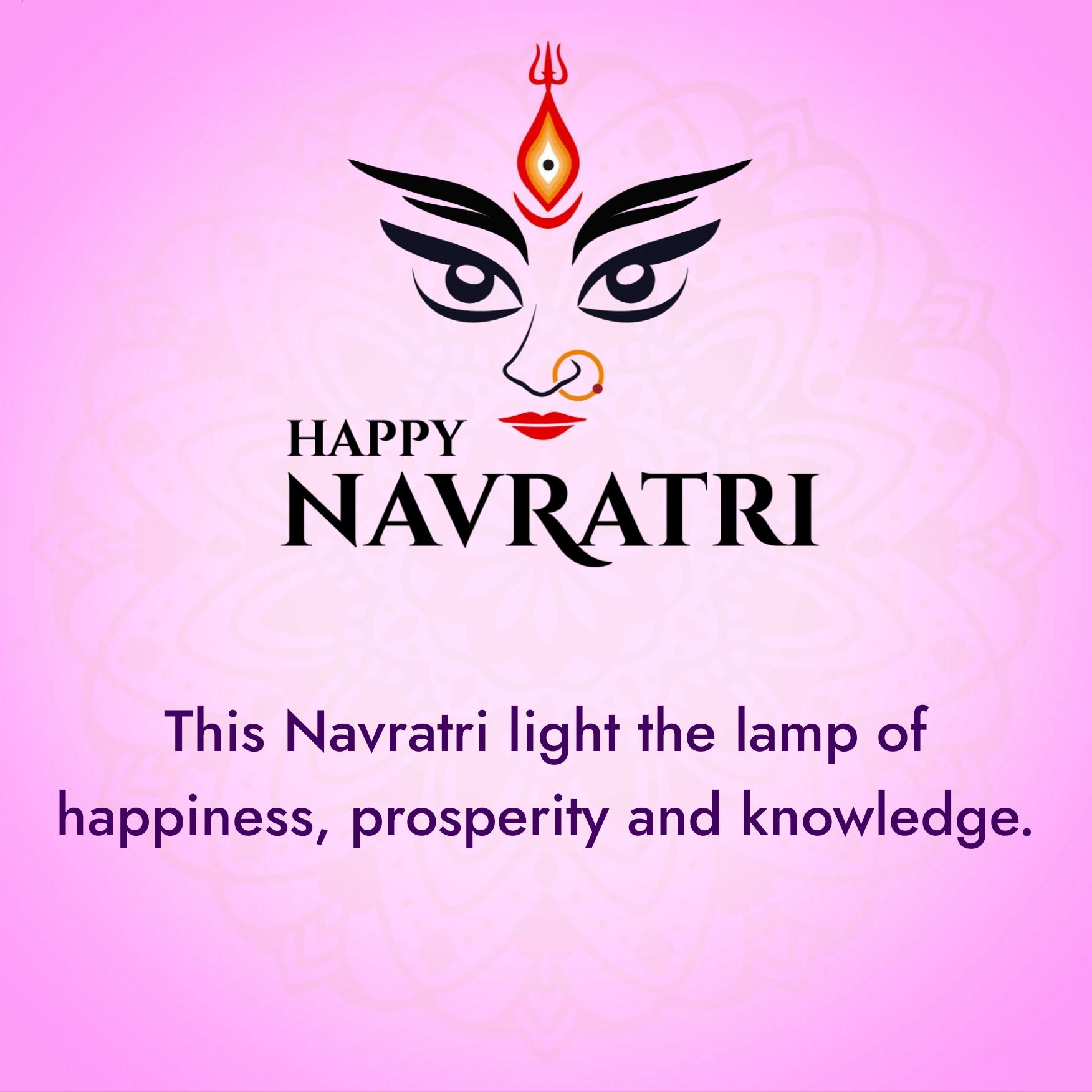 This Navratri light the lamp of happiness prosperity