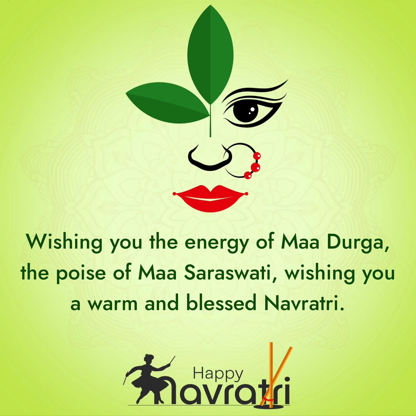 Wishing you the energy of Maa Durga